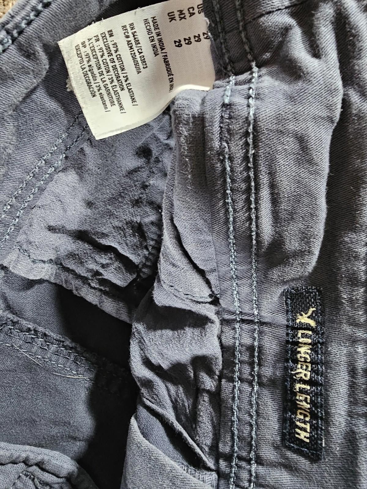 American Eagle Outfitters American Eagle Extreme Flex 29 Long Length Shorts Blue Gray Size US 29 - 4 Thumbnail