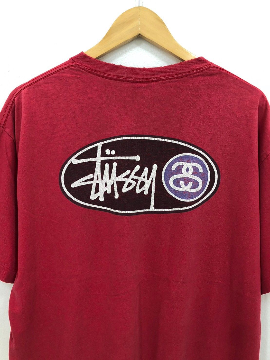 Stussy × Vintage Vintage 90's Stussy shirt Big Logo wts01 Size US XL / EU 56 / 4 - 1 Thumbnail