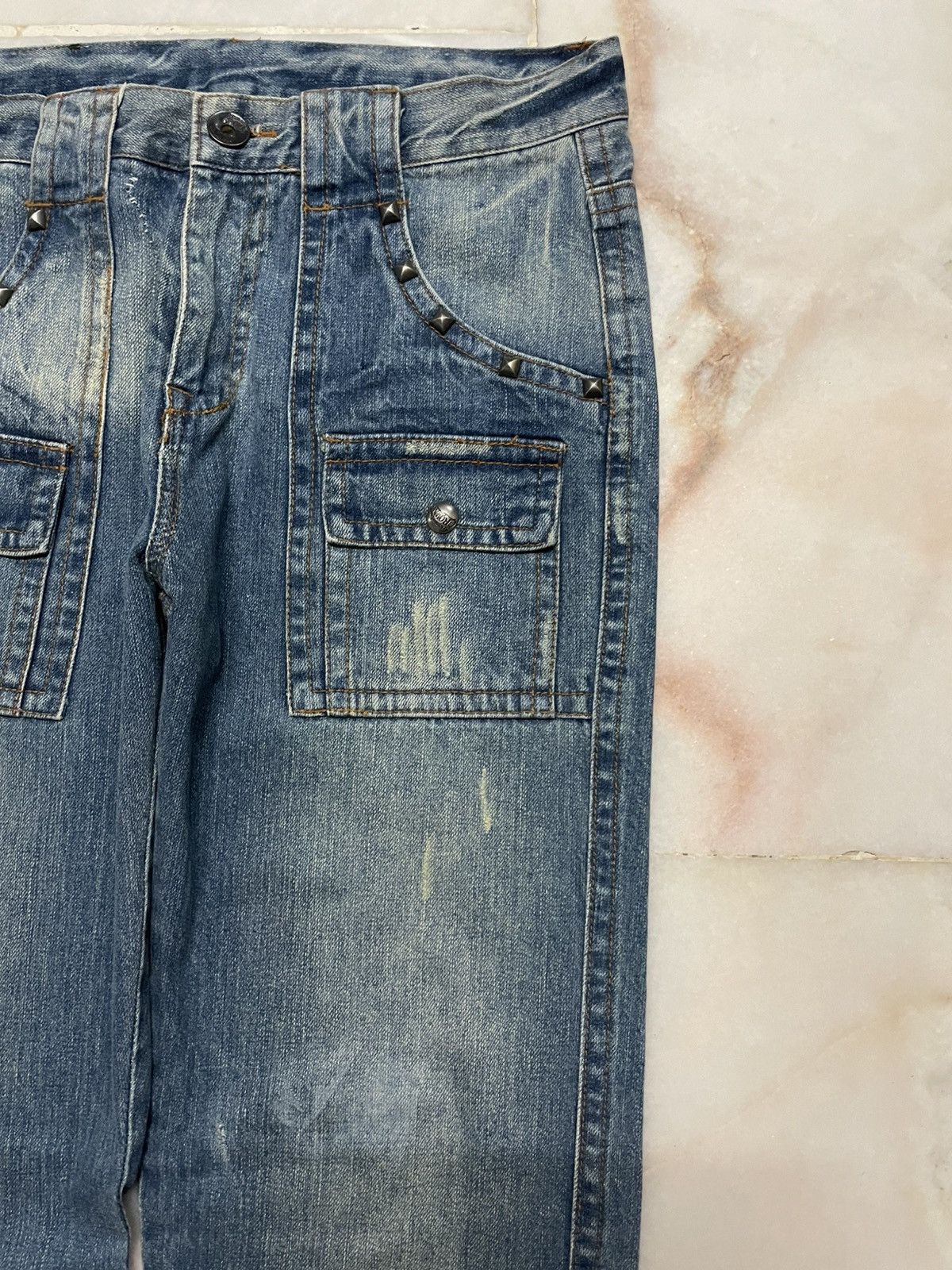 Seditionaries 💥Rare💥Rusk-K Bushpants Punk Jeans Studded Whisker Insane Size US 30 / EU 46 - 4 Thumbnail