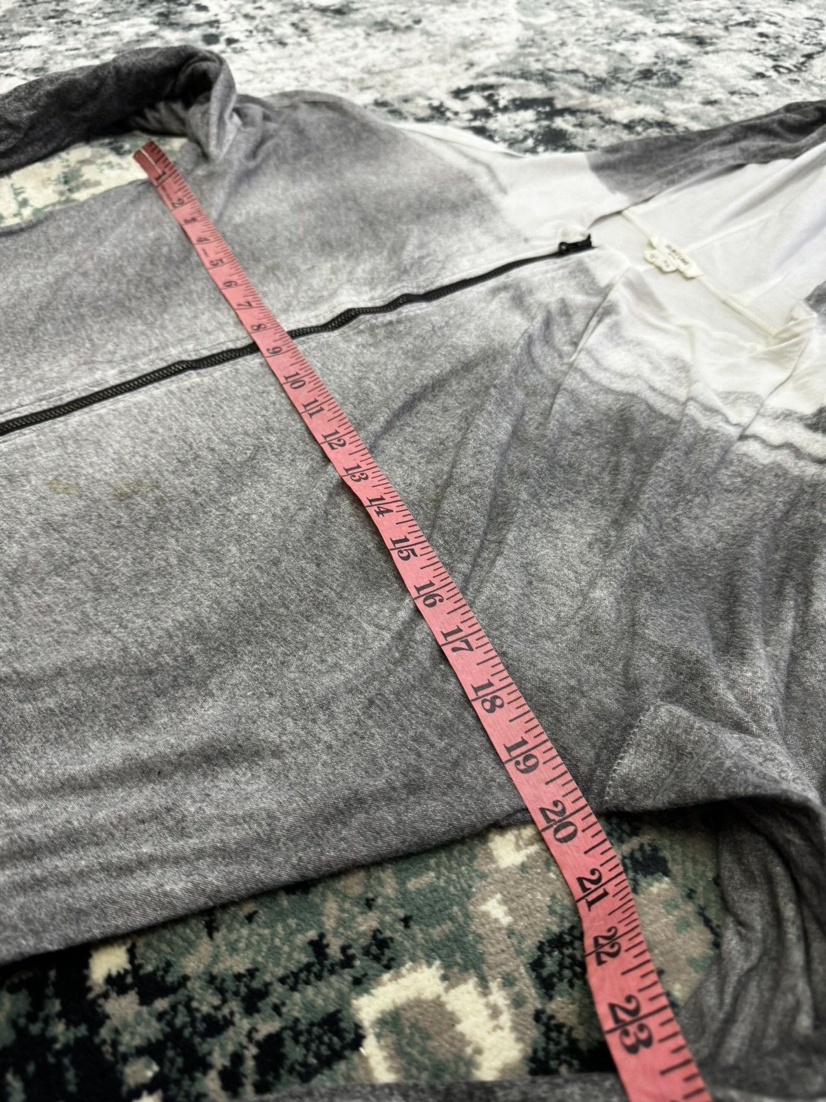 Helmut Lang HELMUT LANG SQUEE-GEE PRINT LIGHT WEIGHT HOODIE ZIPPER Size US XS / EU 42 / 0 - 4 Thumbnail