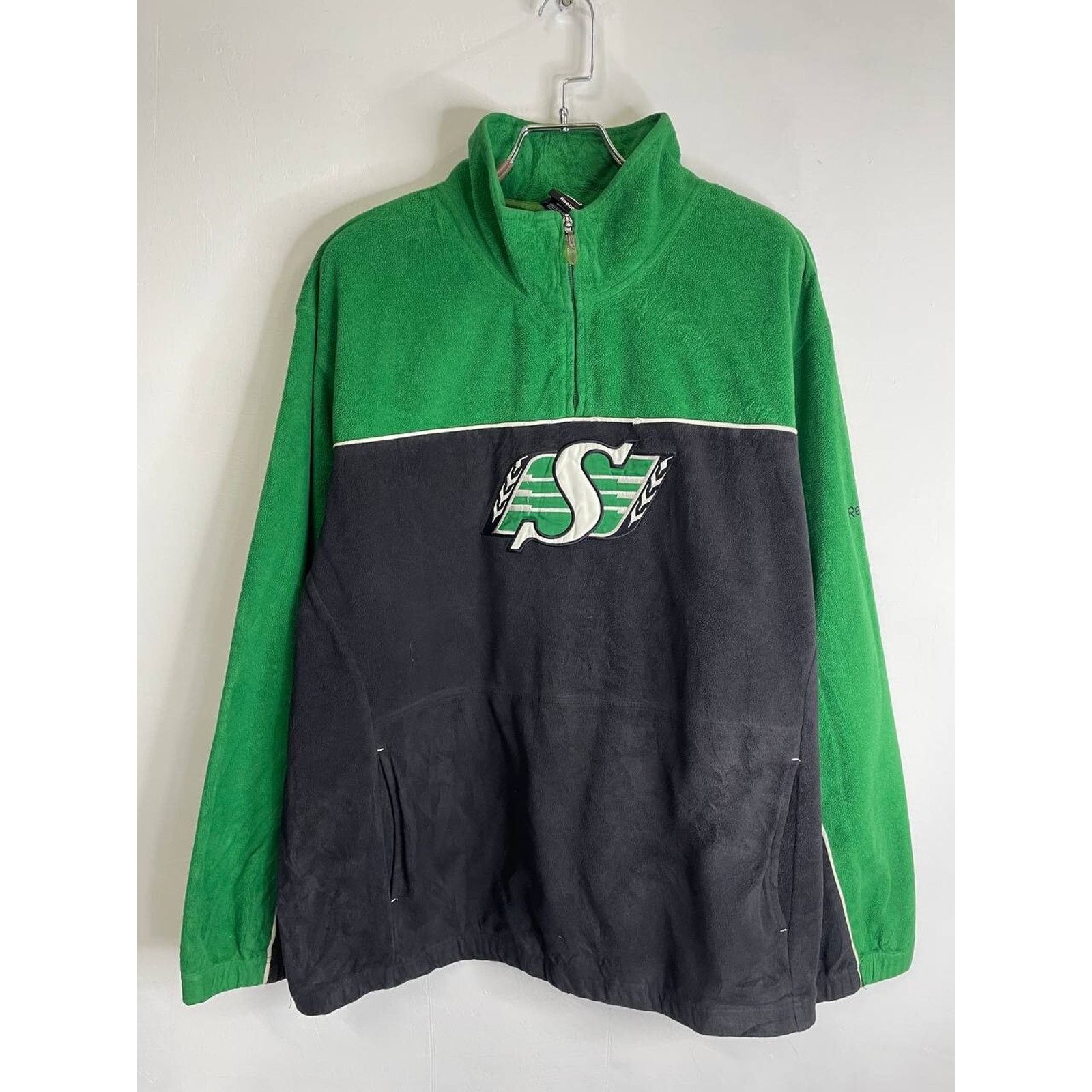 Reebok Vintage Reebok CFL Saskatchewan Roughriders Fleece Jacket XL Size US XL / EU 56 / 4 - 2 Thumbnail