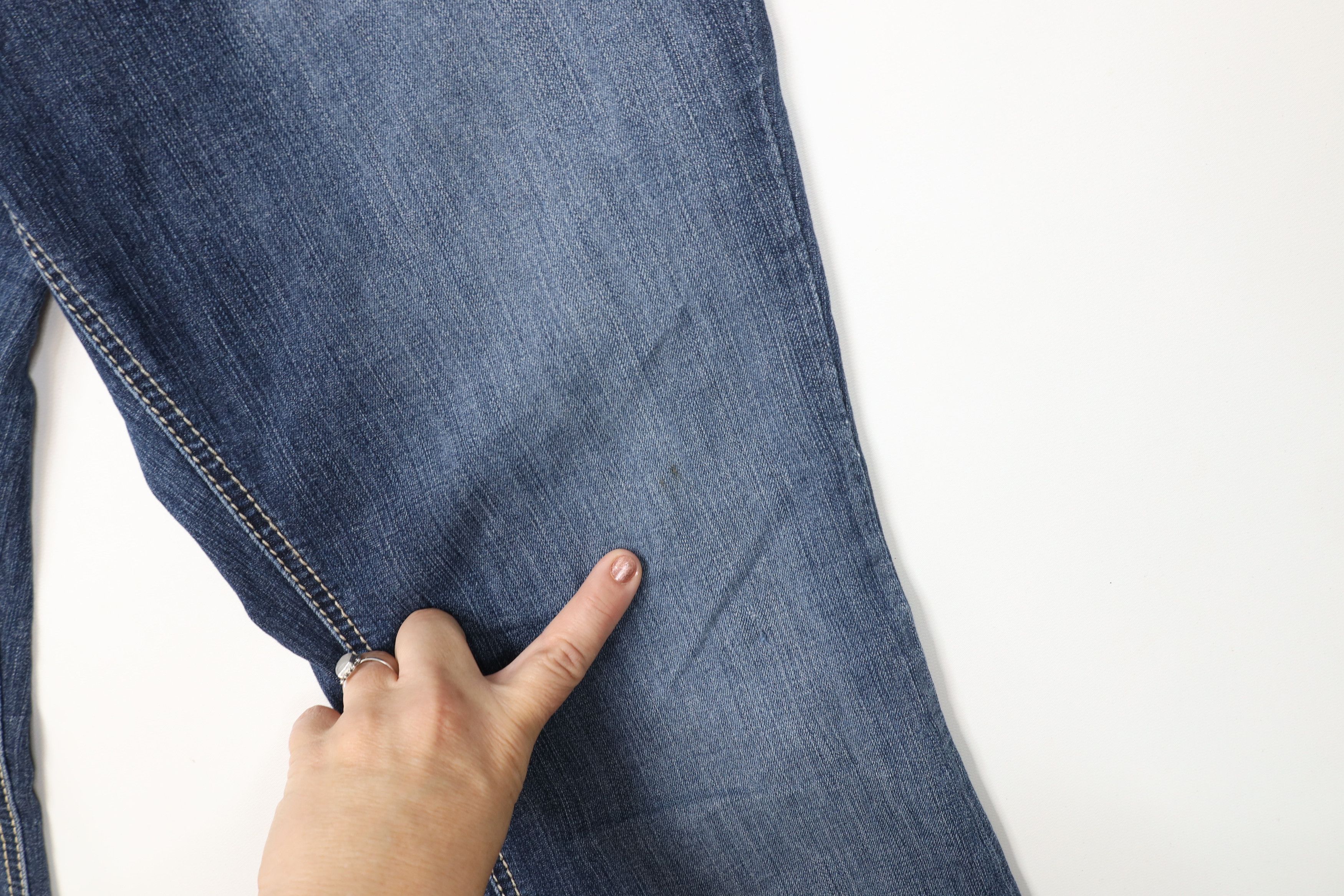 Ariat Ariat Real Thick Stitch Stretch Flared Wide Leg Denim Jeans Size 32" / US 10 / IT 46 - 5 Thumbnail