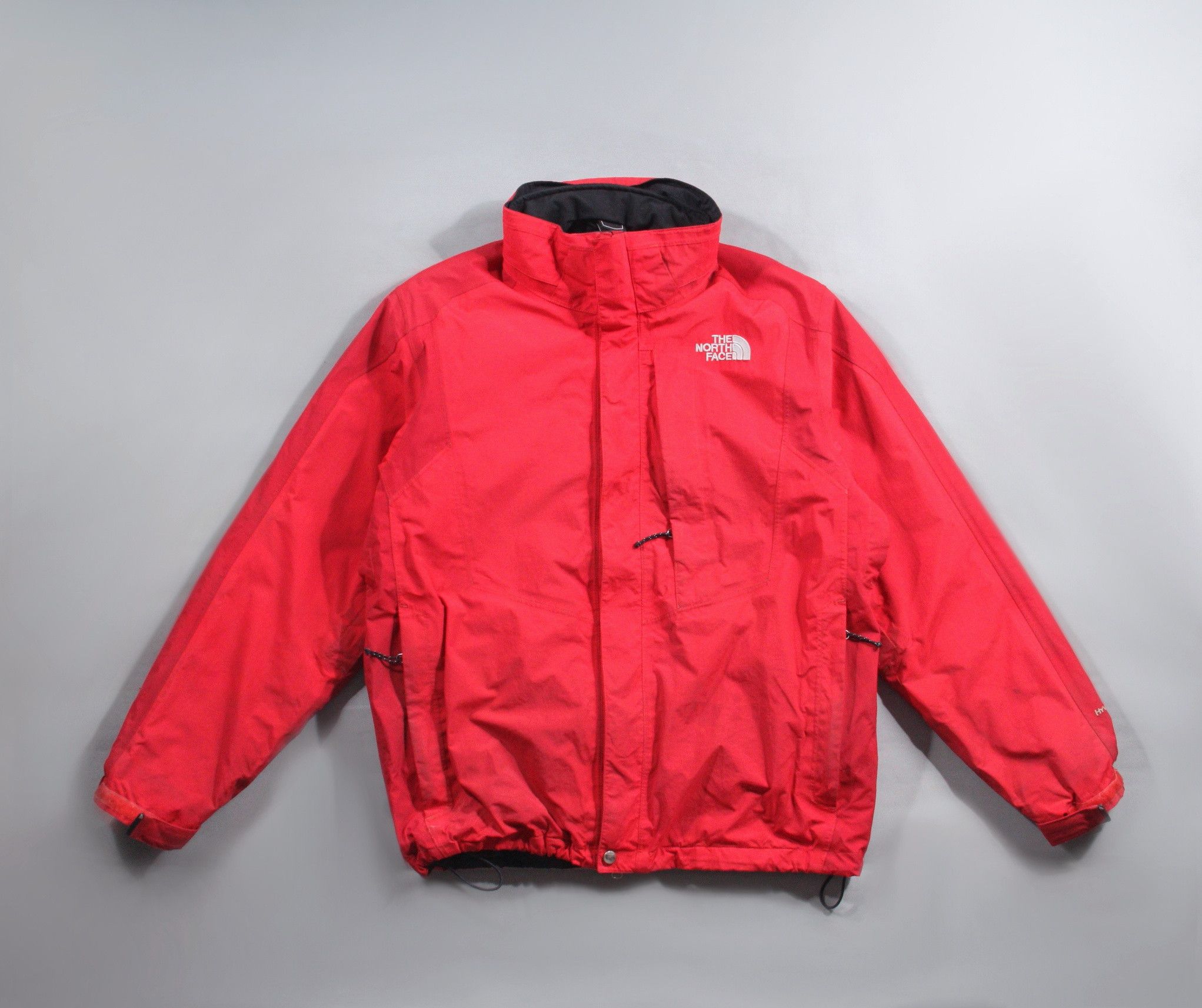 The North Face 3in1 Hyvent Red Black Raincoat Jacket TNF L