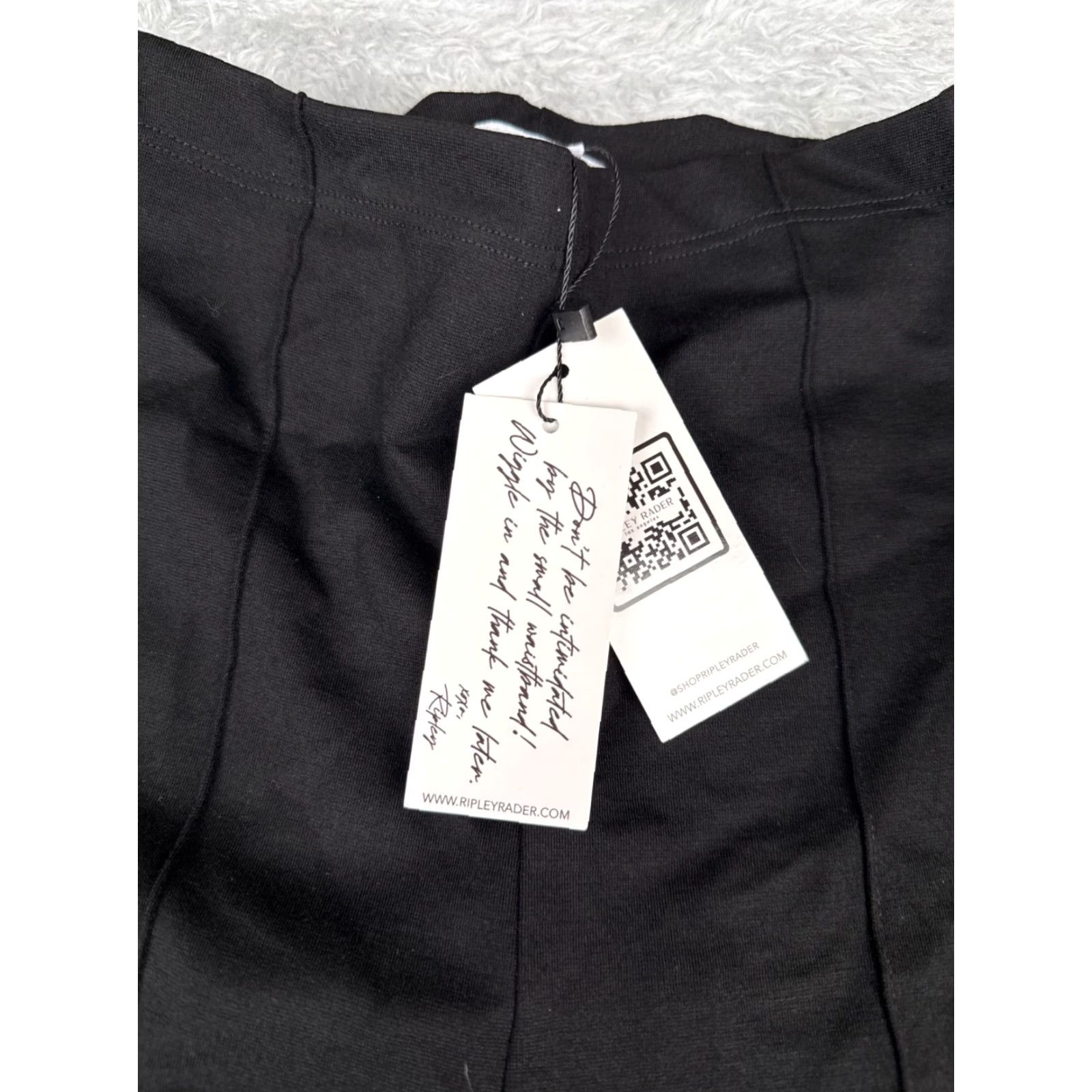 Vintage Ripley Rader Wide Leg Pants Womens Size 1 Black Ponte Business Casual 24"-26" Waist Size 25" / US 0 / IT 36 - 7 Thumbnail