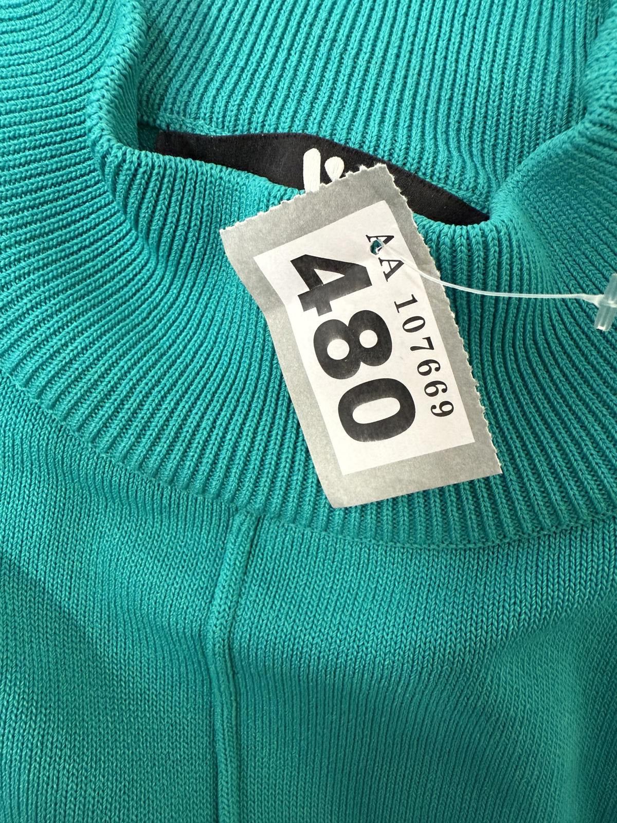 Unknown London Women's Teal Turtleneck Sweater Size M / US 6-8 / IT 42-44 - 2 Thumbnail