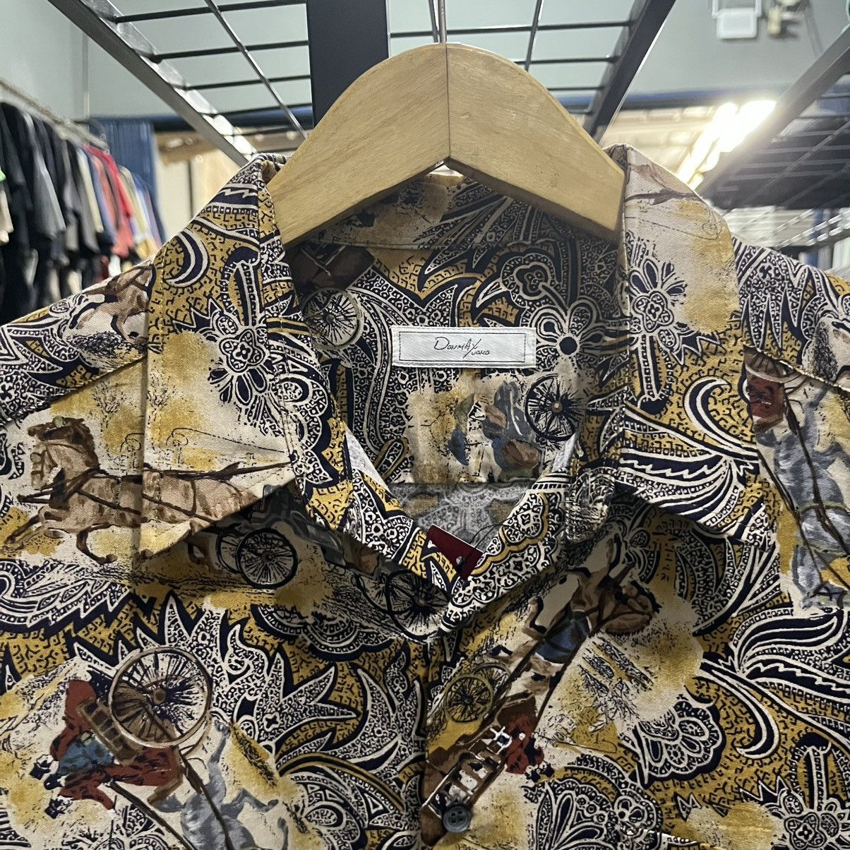 Issey Miyake Daumay — Ornate Paisley Carriage Print LS Shirt Size US L / EU 52-54 / 3 - 4 Thumbnail