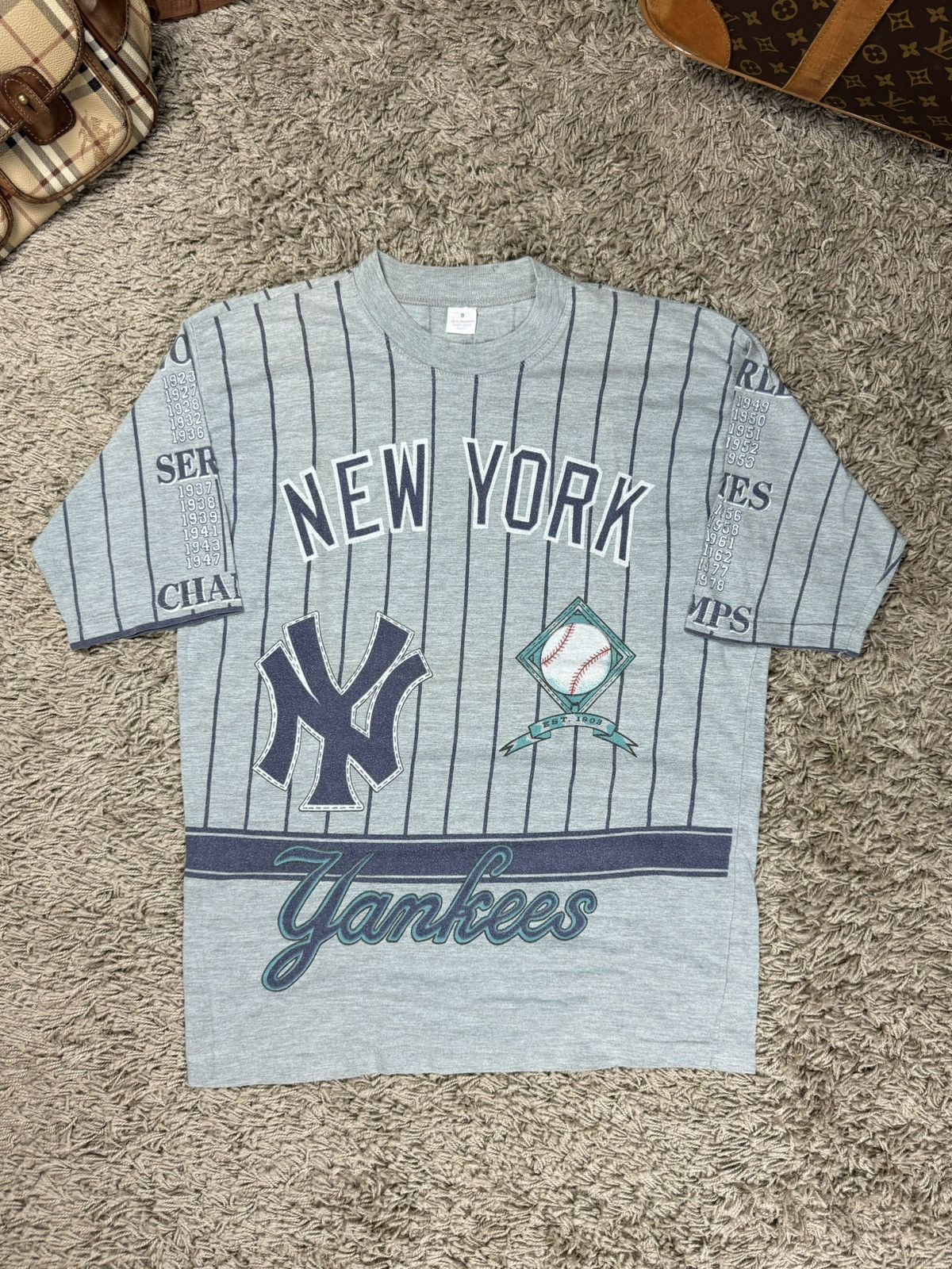 New York Yankees × Vintage Vintage t shirt New York Yankees 1990s original casual item Size US M / EU 48-50 / 2 - 3 Thumbnail