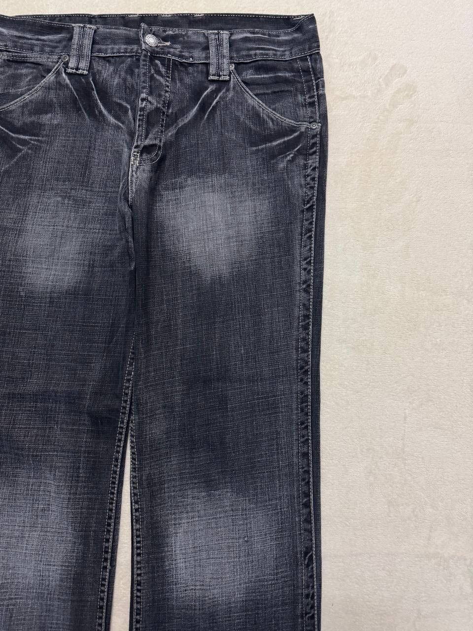 Japanese Brand FLARE 90s Style Devred Japanese Mudwash Distress Denim Jean Size US 33 - 5 Thumbnail