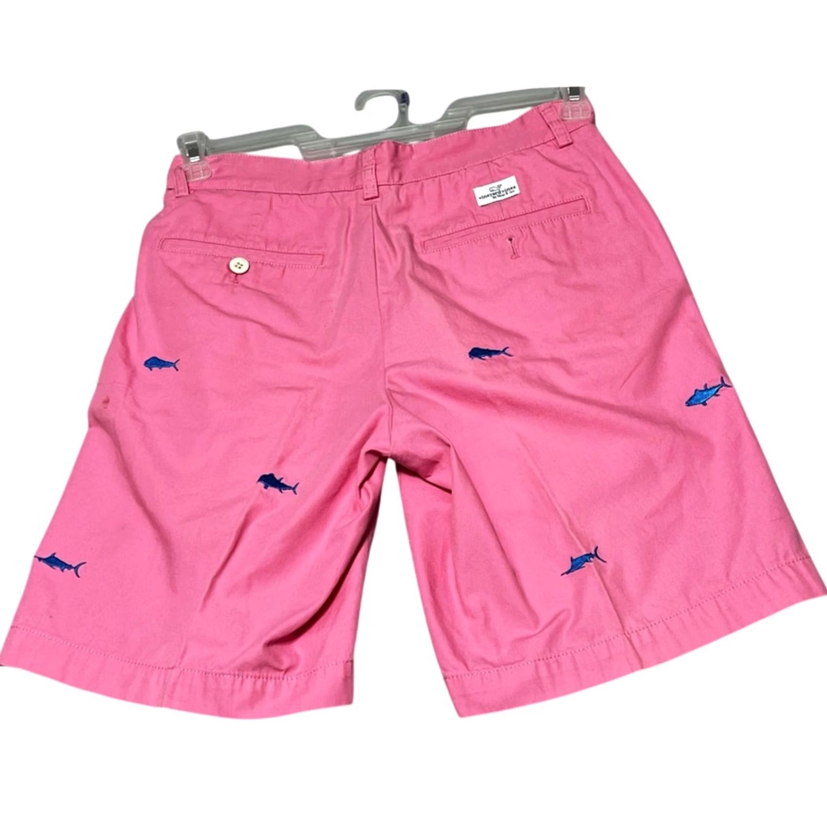 Vineyard Vines VINEYARD VINES Shirt Men 28 Salmon Chino Embroidered Fish Sharks 28 Size US 28 / EU 44 - 2 Thumbnail