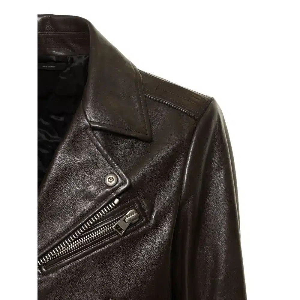 Tom Ford o1loc1c1024 LXR004 Smooth Grain Asymmetric Biker Jacket Size US M / EU 48-50 / 2 - 4 Thumbnail