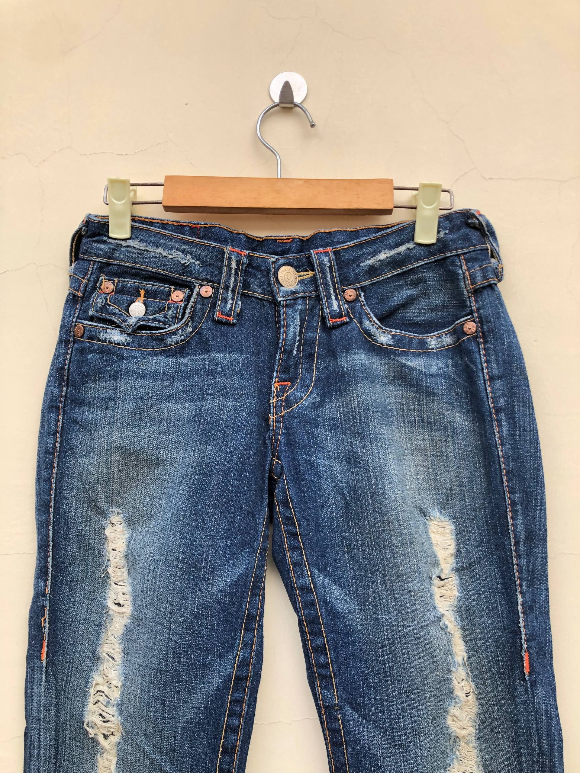 If Six Was Nine 2000s Distressed Bootcut Flared Vkei Y2k Japanese Archive Size US 28 / EU 44 - 9 Thumbnail