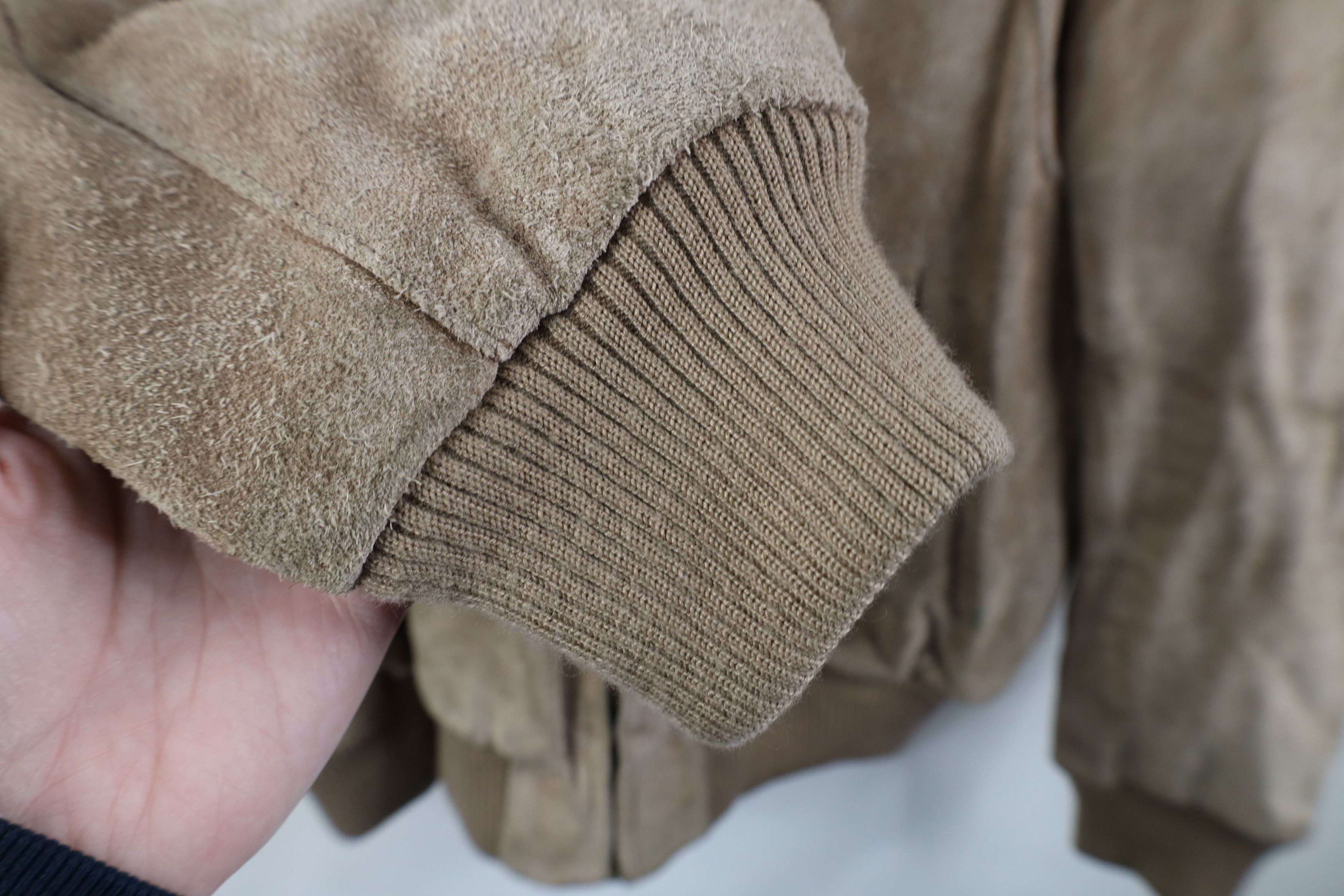 Vintage Vintage 70s Streetwear Suede Leather Cafe Bomber Jacket Size US L / EU 52-54 / 3 - 6 Thumbnail