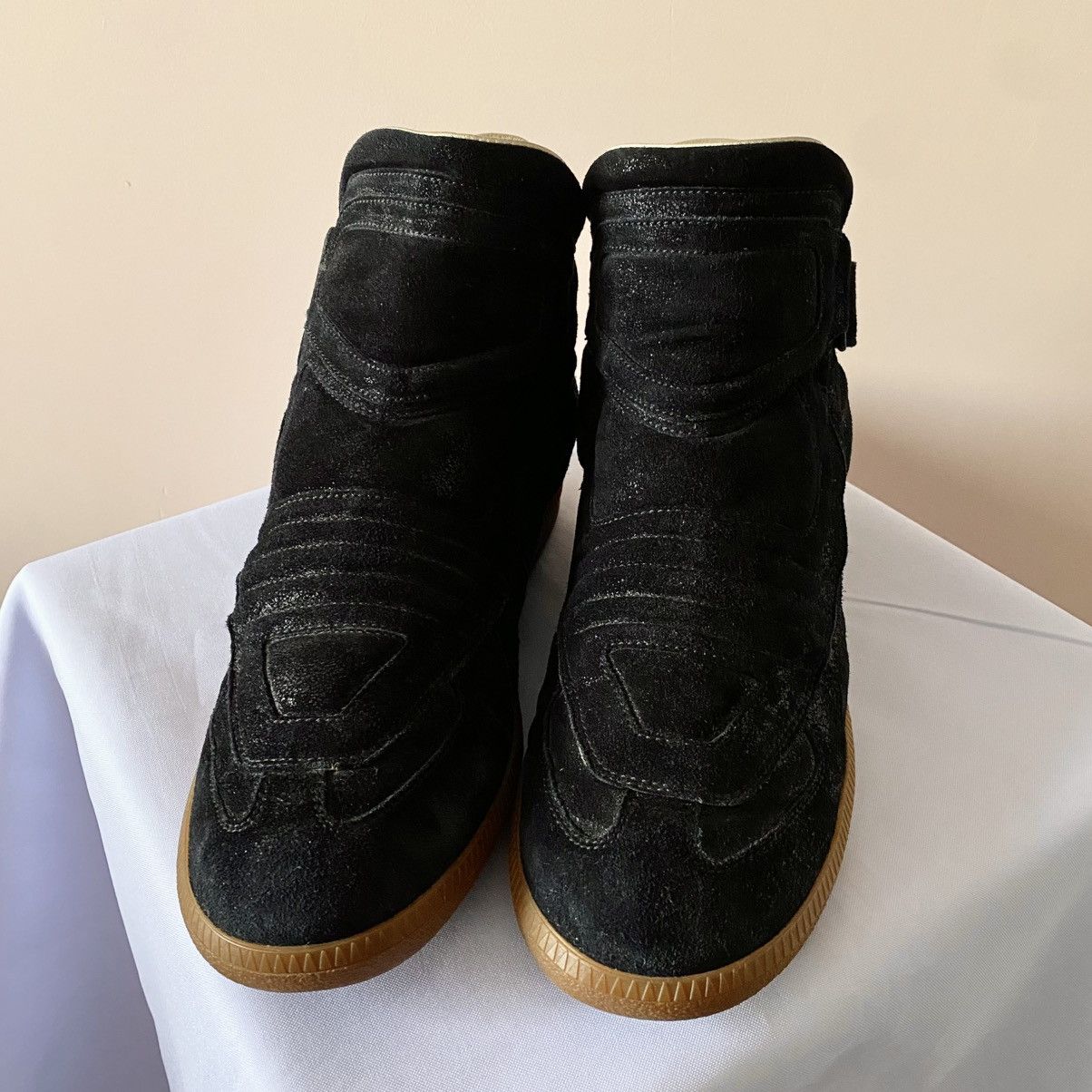 Maison Margiela Maison Margiela SS09 Moto Biker Suede Black Sneakers Shoes Size US 9 / EU 42 - 3 Thumbnail