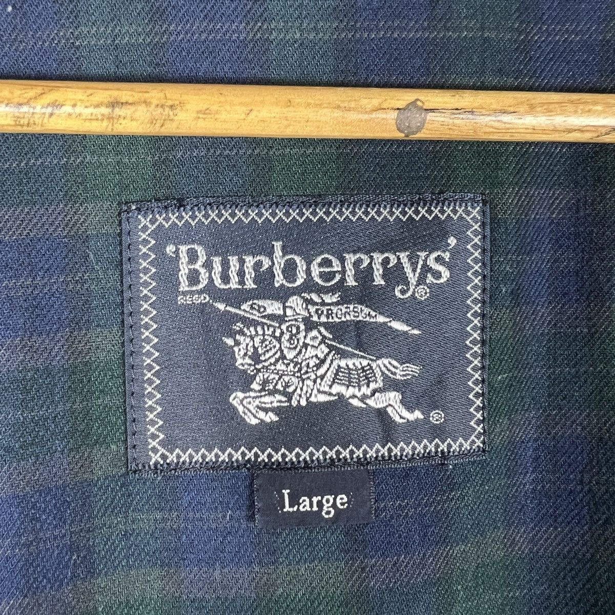 Burberry 🔥 Vintage Burberrys Green Check Plaid Lining G9 Jacket Size US L / EU 52-54 / 3 - 15 Thumbnail