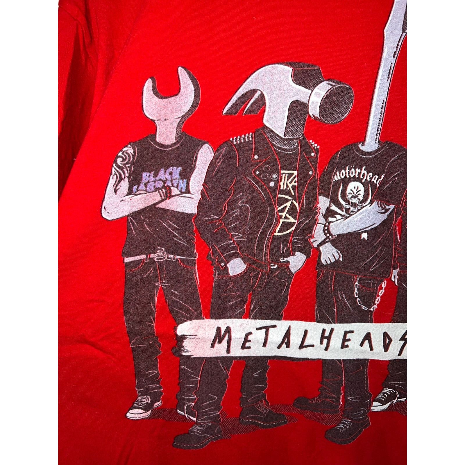 Tultex Y2K Metal Metalheads Music Album Graphic Red Shirt 2000s L Size US L / EU 52-54 / 3 - 2 Thumbnail