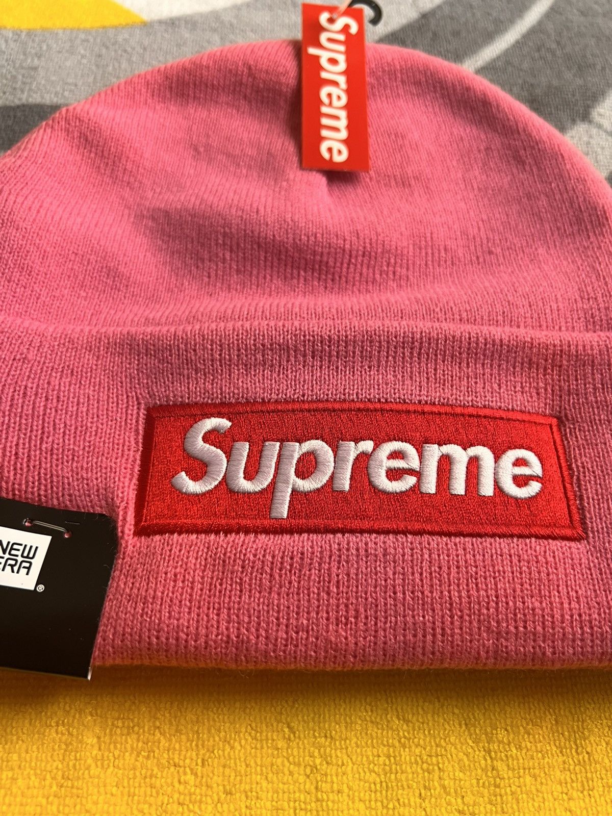 Supreme Supreme® / New Era Box Logo Beanie – Magenta (FW25) pink red Size ONE SIZE - 4 Thumbnail
