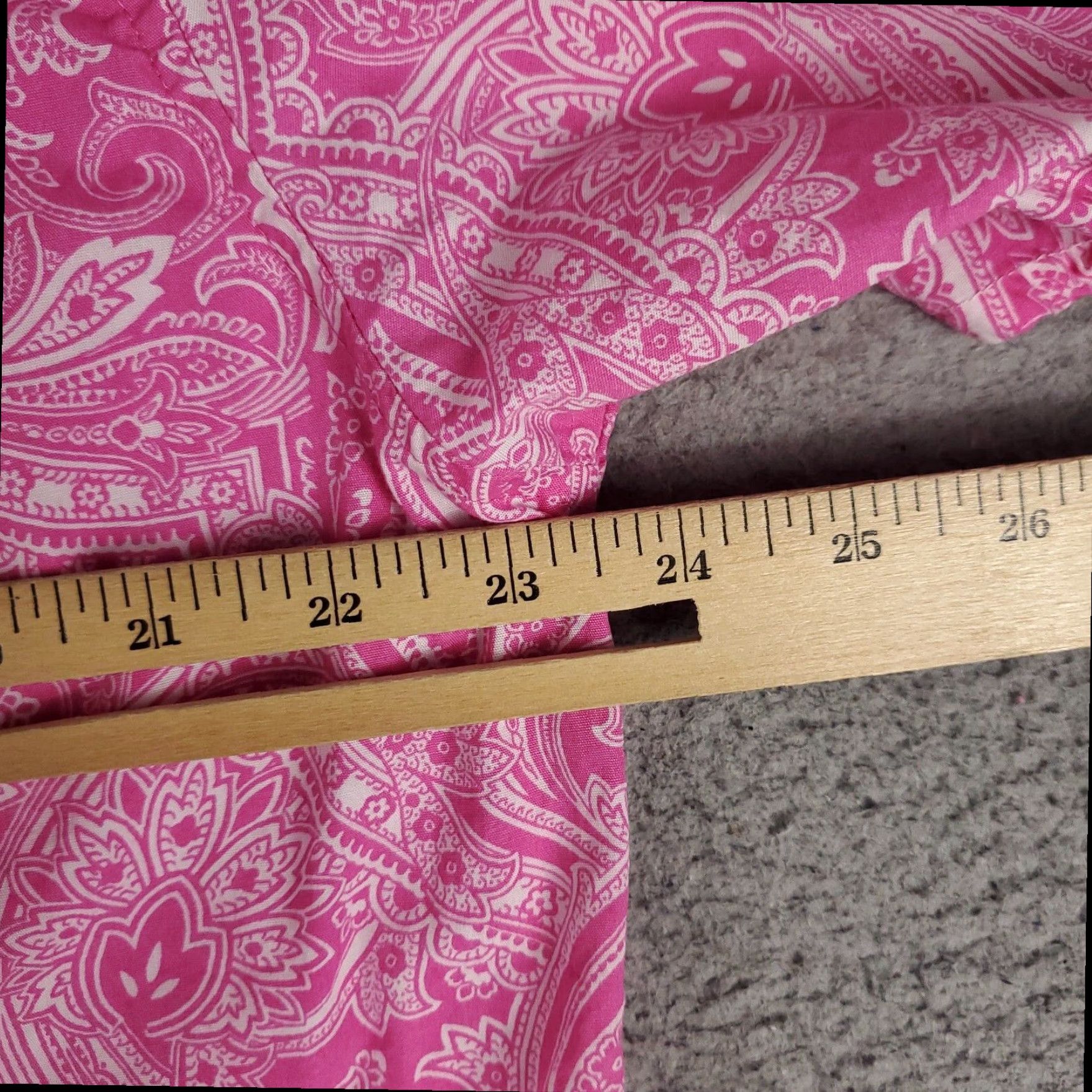 Ralph Lauren Ralph Lauren Pink Paisley Short Sleeve Shirt Dress Womens Large Size L / US 10 / IT 46 - 6 Thumbnail
