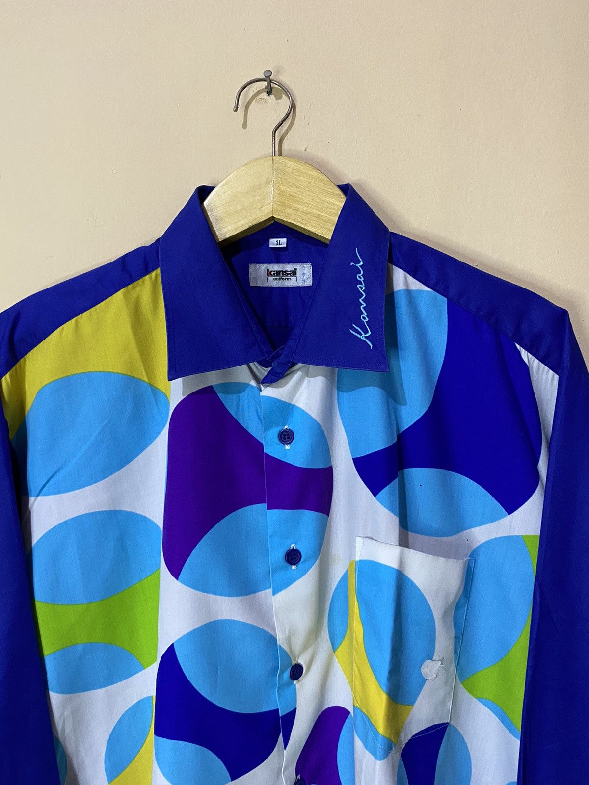 Kansai Yamamoto Vintage Kansai Yamamoto Abstract Button Shirt Size US L / EU 52-54 / 3 - 3 Thumbnail