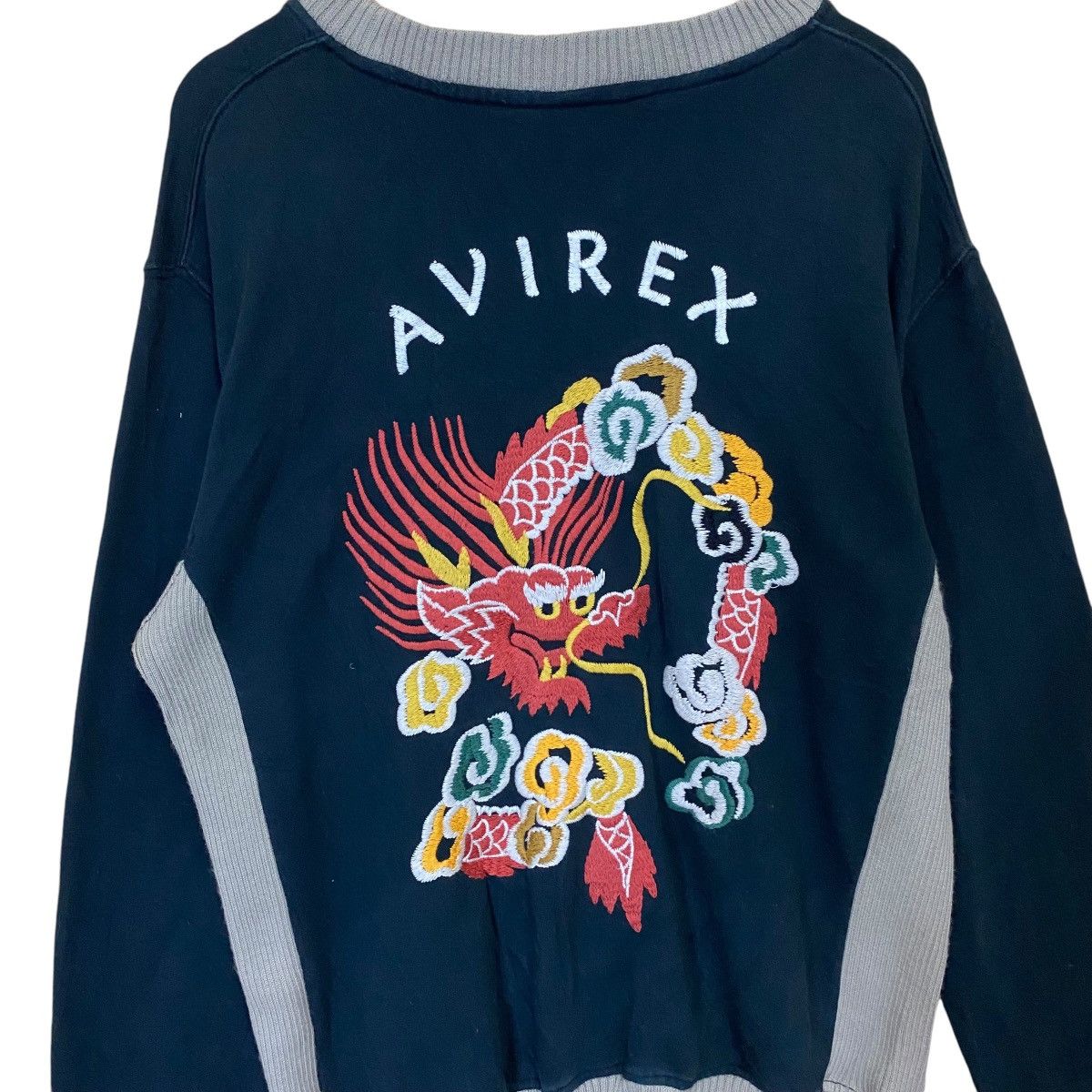 Avirex × Vintage Vintage 90s Avirex Dragon Big Logo Crewneck Sweatshirt Size US XL / EU 56 / 4 - 4 Thumbnail