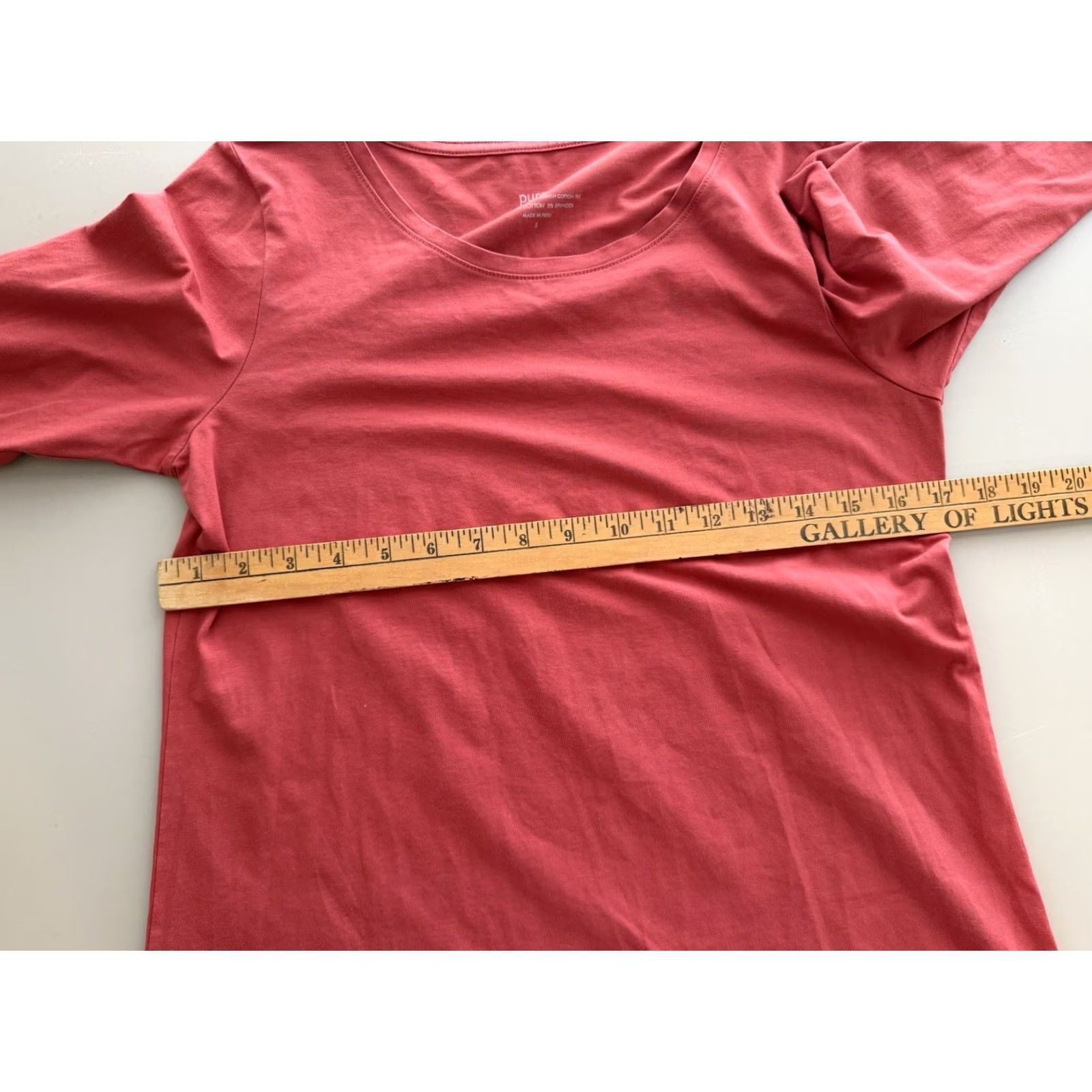 J. Jill J. Jill Women's S Pink Long Sleeve Cotton Tee Basic Minimal Casual Size S / US 4 / IT 40 - 6 Thumbnail
