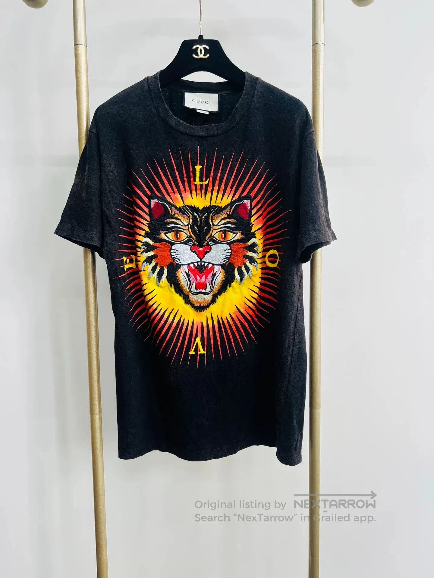 Gucci Gucci Embroidered Tiger Head Distressed T. Size US XS / EU 42 / 0 - 1 Thumbnail
