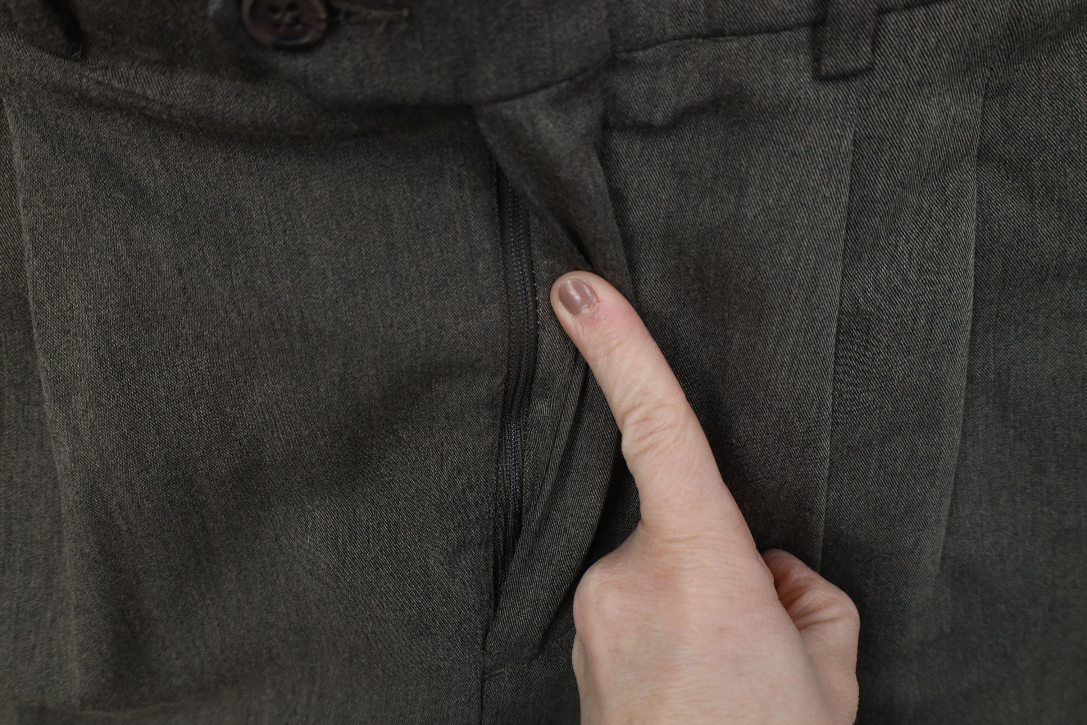 Vintage Vintage 90s Streetwear Rayon Gabardine Wide Leg Chino Pants Size US 36 / EU 52 - 5 Thumbnail