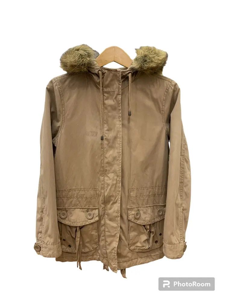 Gap GAP fur hoodie military anorak khaki jacket LGB style Size US M / EU 48-50 / 2 - 7 Thumbnail