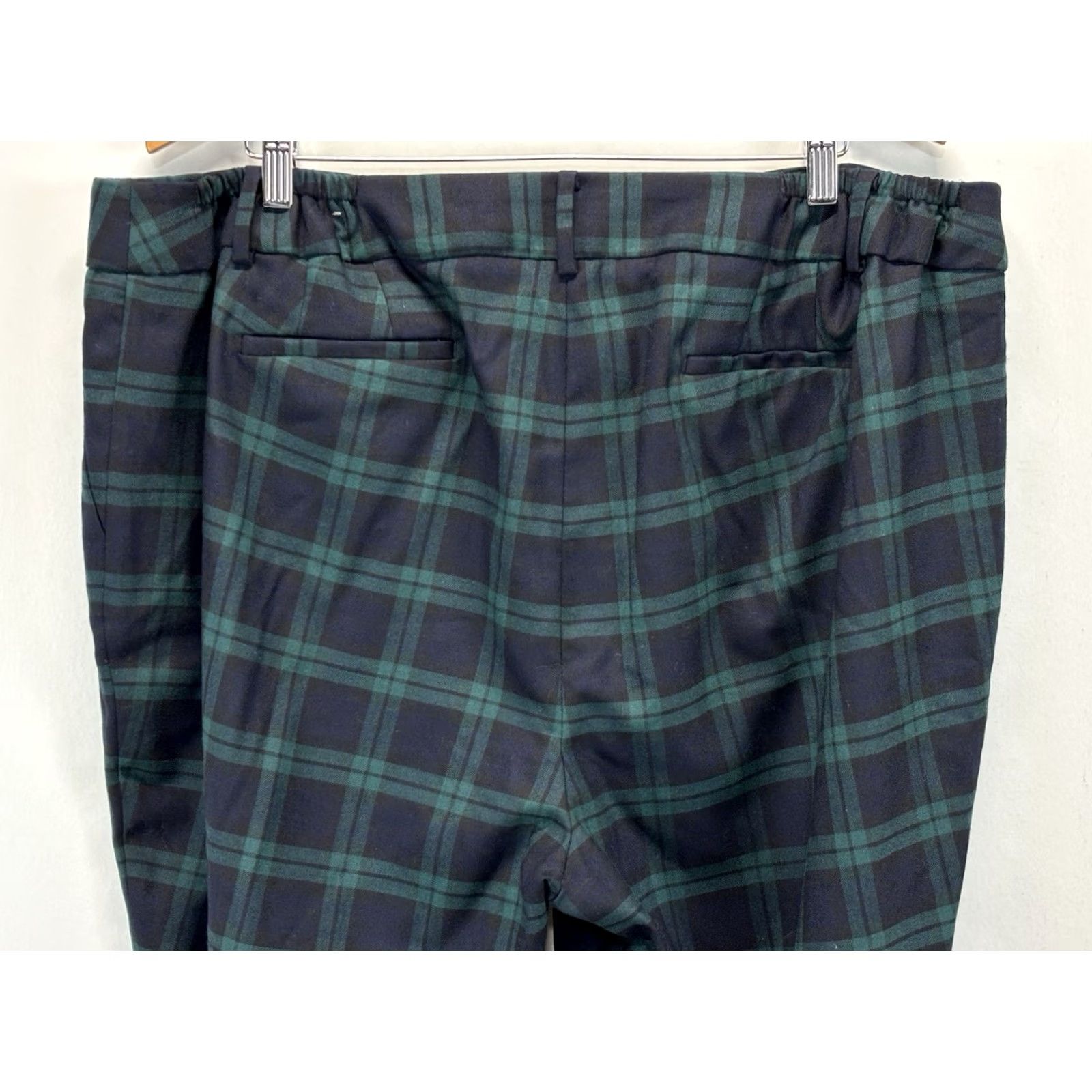 Talbots Talbots High Waist Hampshire Ankle Pants Women’s 22W Plus Wool Plaid Navy Size 40" / US 18 - 4 Thumbnail