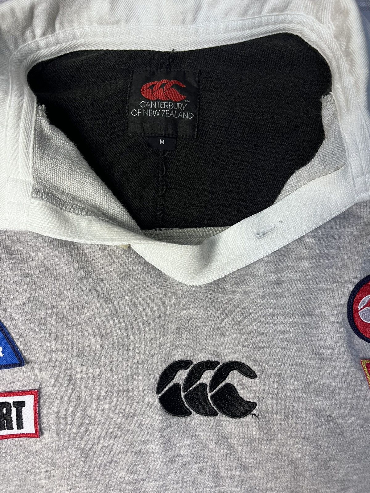 Canterbury of New Zealand Vintage Canterbury Steinlager Multi Patch Rugby Polo Size US M / EU 48-50 / 2 - 3 Thumbnail