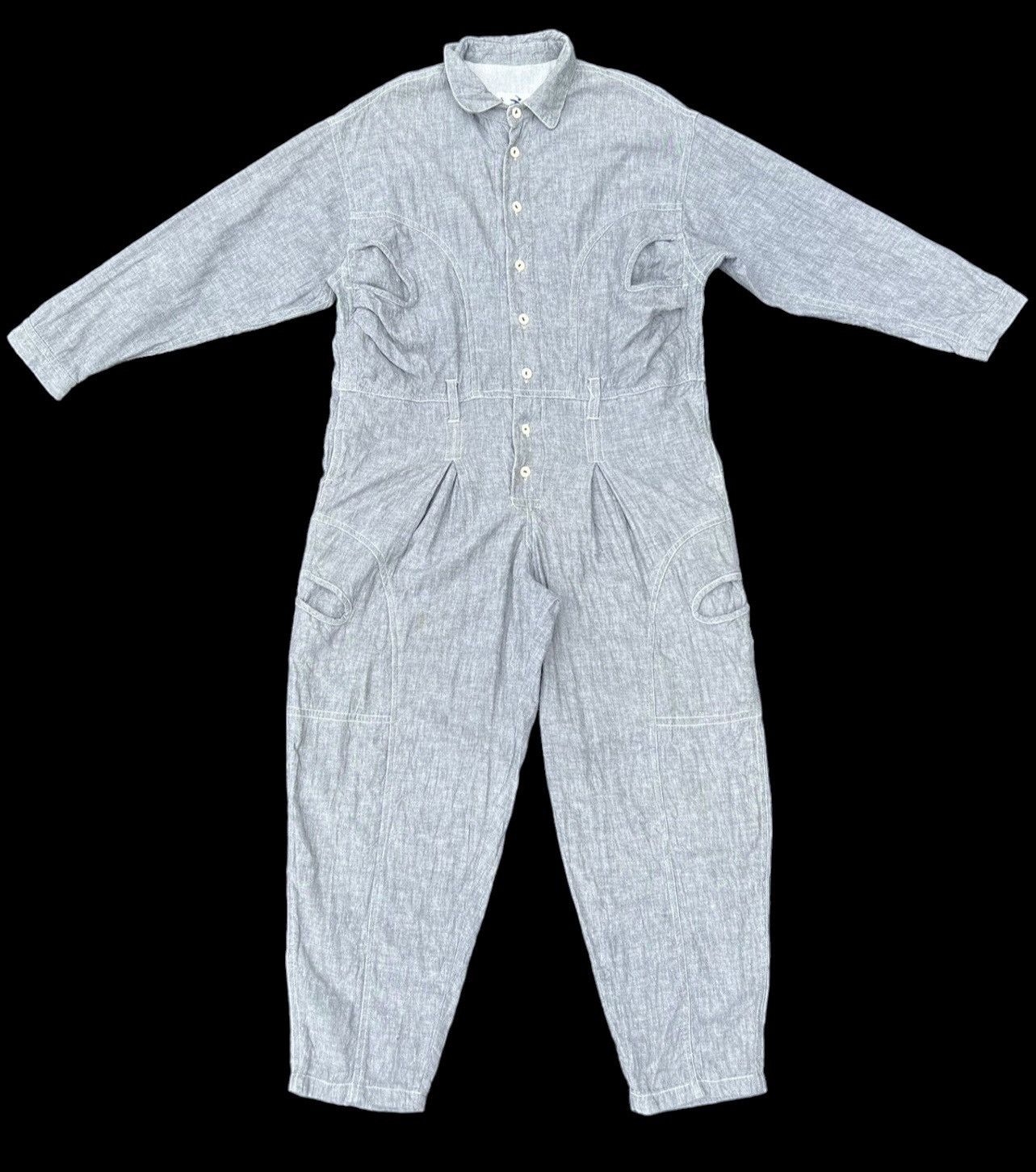 Issey Miyake Archive 80s Issey Miyake Baggy Tactical Jumpsuit Coverall Size US 34 / EU 50 - 1 Thumbnail