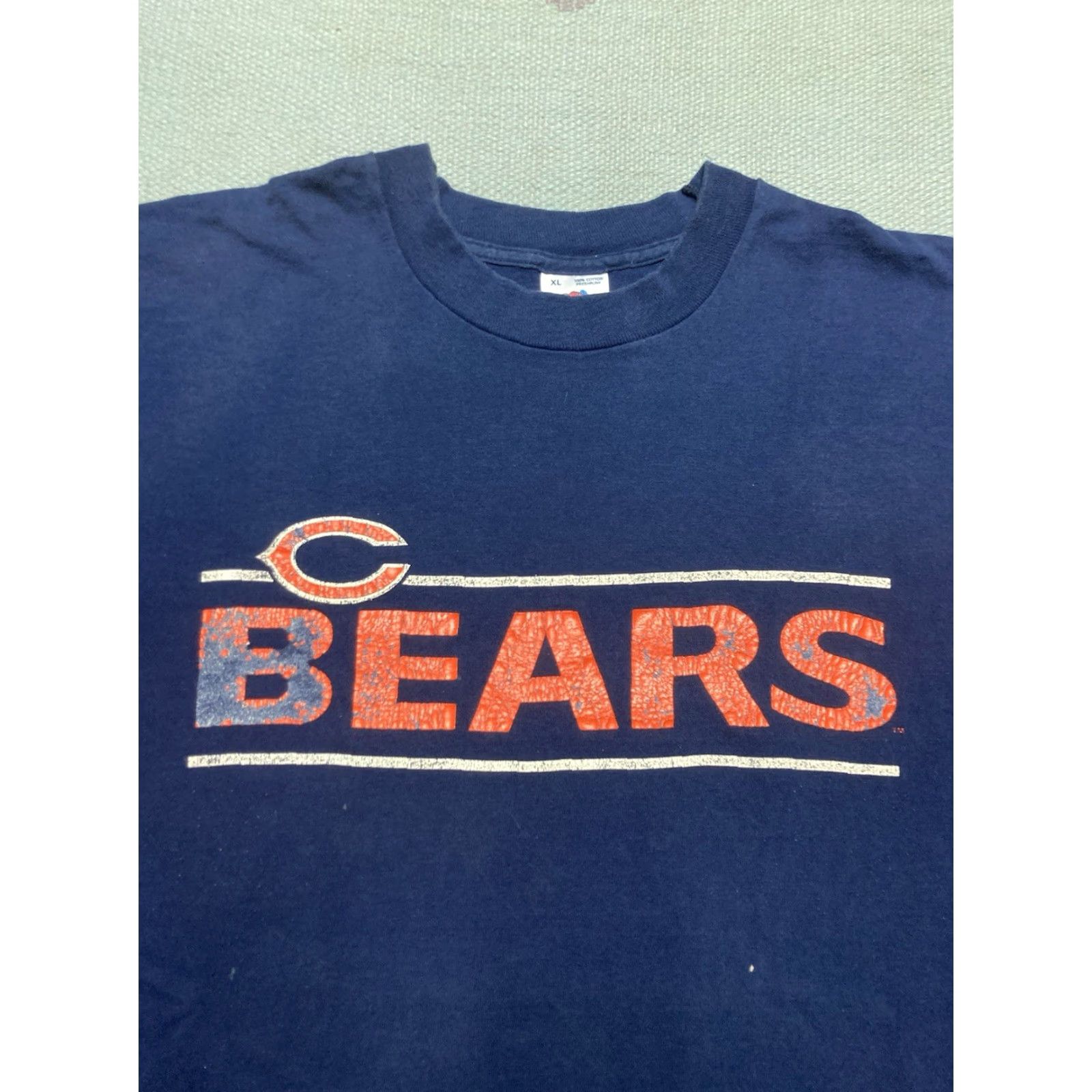 NFL VINTAGE 90s Chicago Bears NFL Graphic T-Shirt - Blue, Adult XL, Single Stitch, Men, Football Size US XL / EU 56 / 4 - 4 Thumbnail