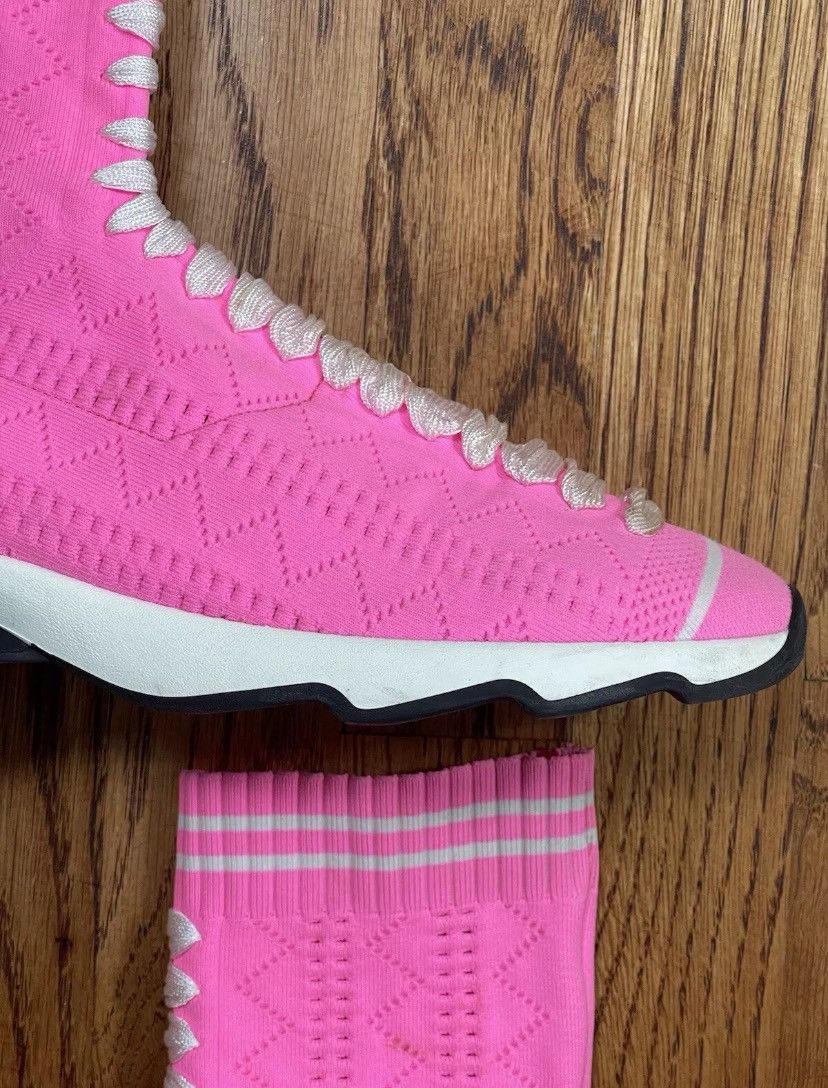 Fendi Fendi Rockoko Sneakers Knitted Sock Pink Women’s 39 Size US 9 / IT 39 - 5 Thumbnail
