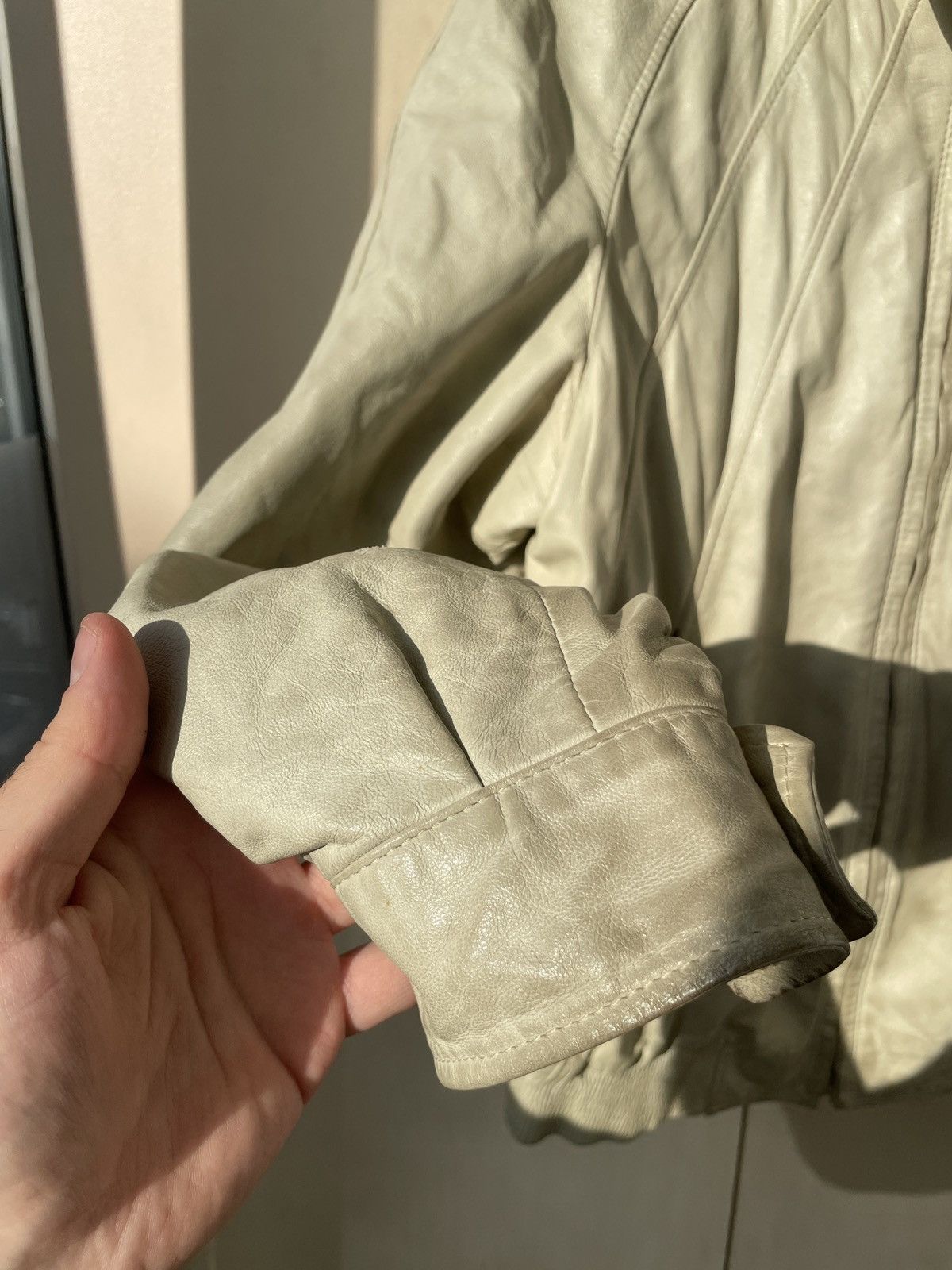 Vintage Vintage soft leather Jacket white Size US L / EU 52-54 / 3 - 7 Thumbnail