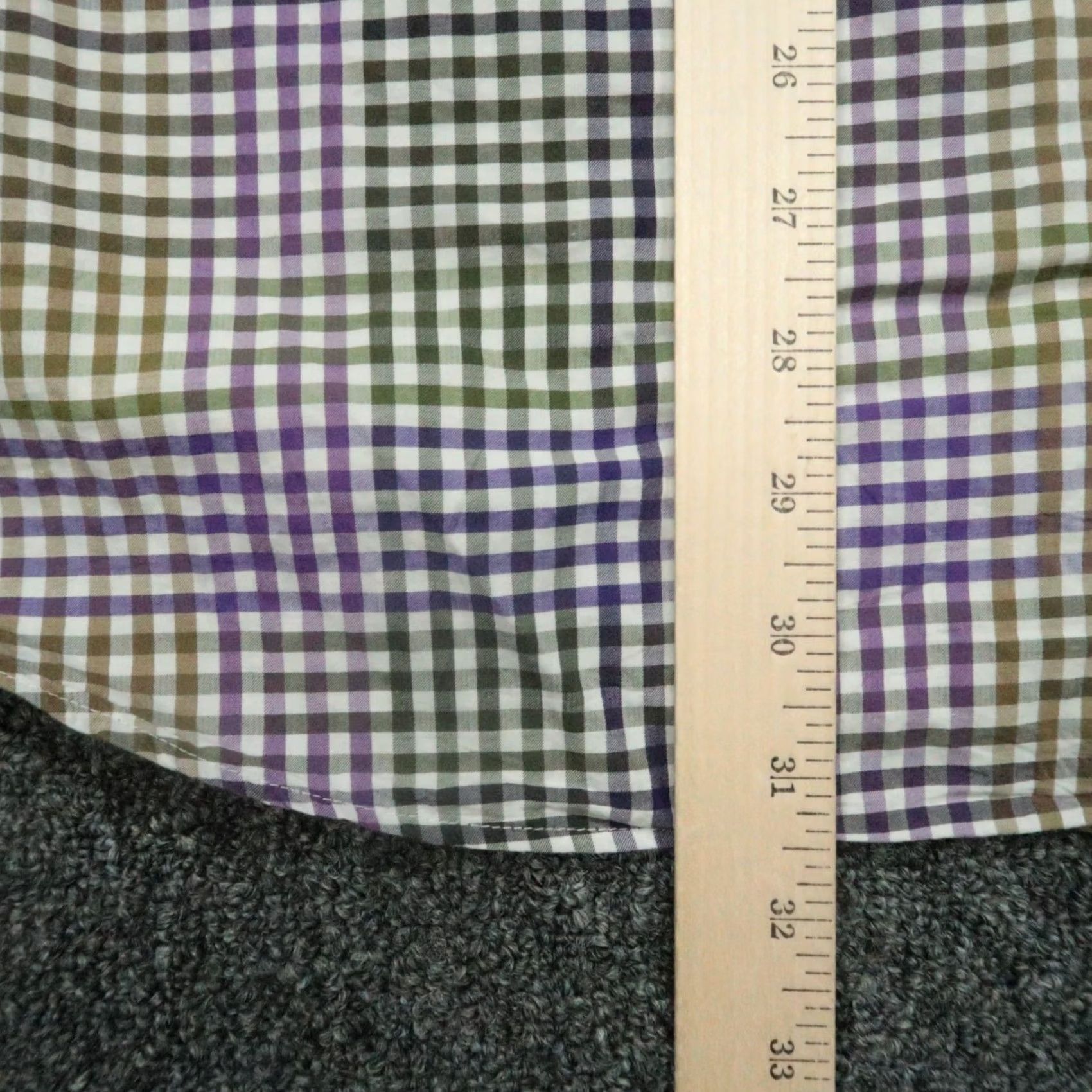 Etro Etro Shirt Men XL Purple Gingham Long Sleeve Button-Up Shirt Vintage? No (but check). Size US XL / EU 56 / 4 - 7 Thumbnail