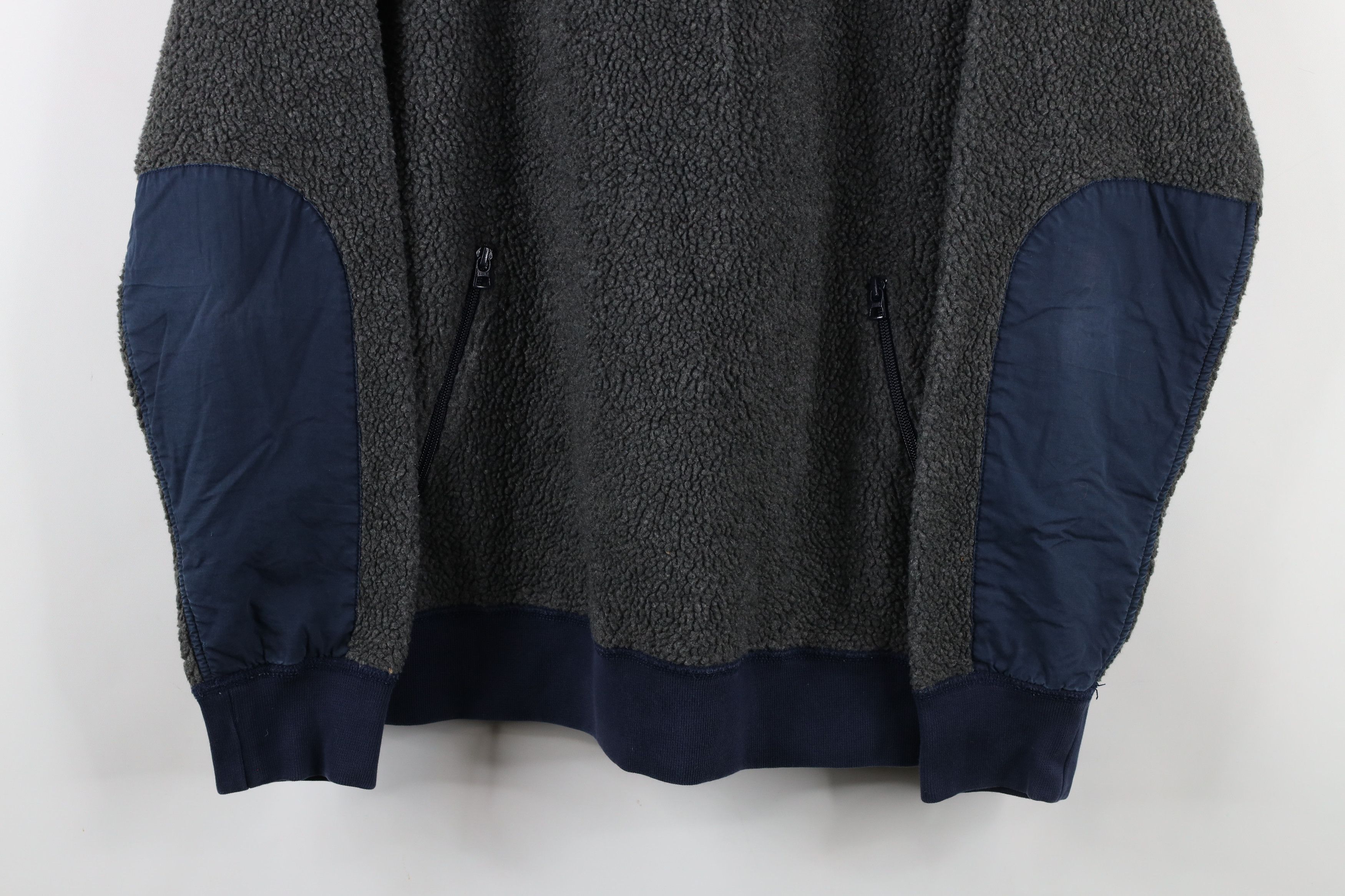 J.Crew × Vintage Vintage Y2K J Crew Pile Fleece Half Zip Pullover Sweater Size US L / EU 52-54 / 3 - 3 Thumbnail