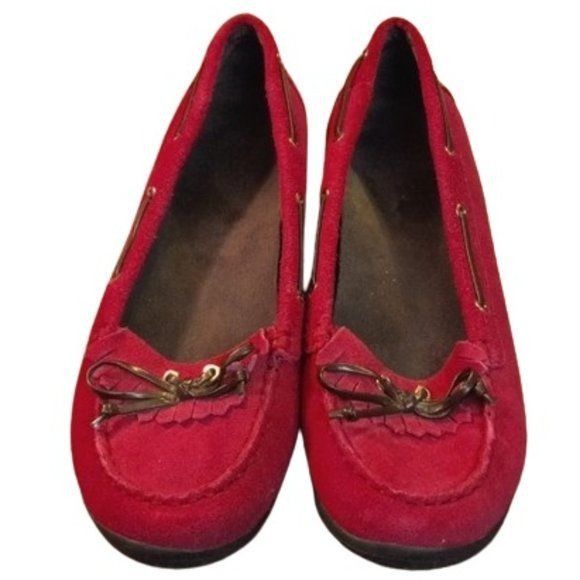 Vionic Vionic Size 8.5 Orthaheel Kiltie Pink Suede Moccasin Loafers Size US 8.5 / IT 38.5 - 1 Thumbnail
