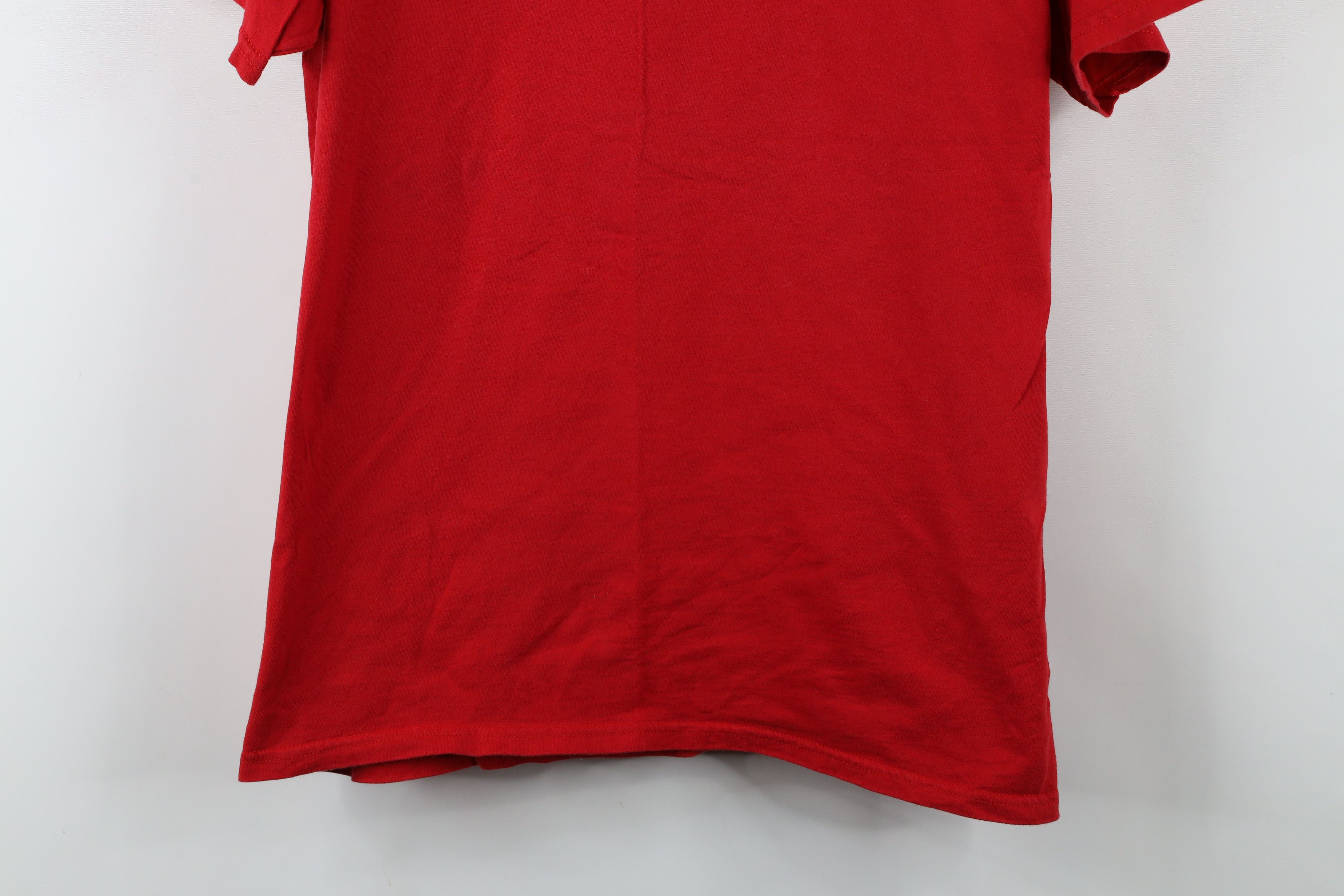 Disney × Vintage Vintage 90s Disney Spell Winnie the Pooh T-Shirt Red Cotton Size L / US 10 / IT 46 - 3 Thumbnail