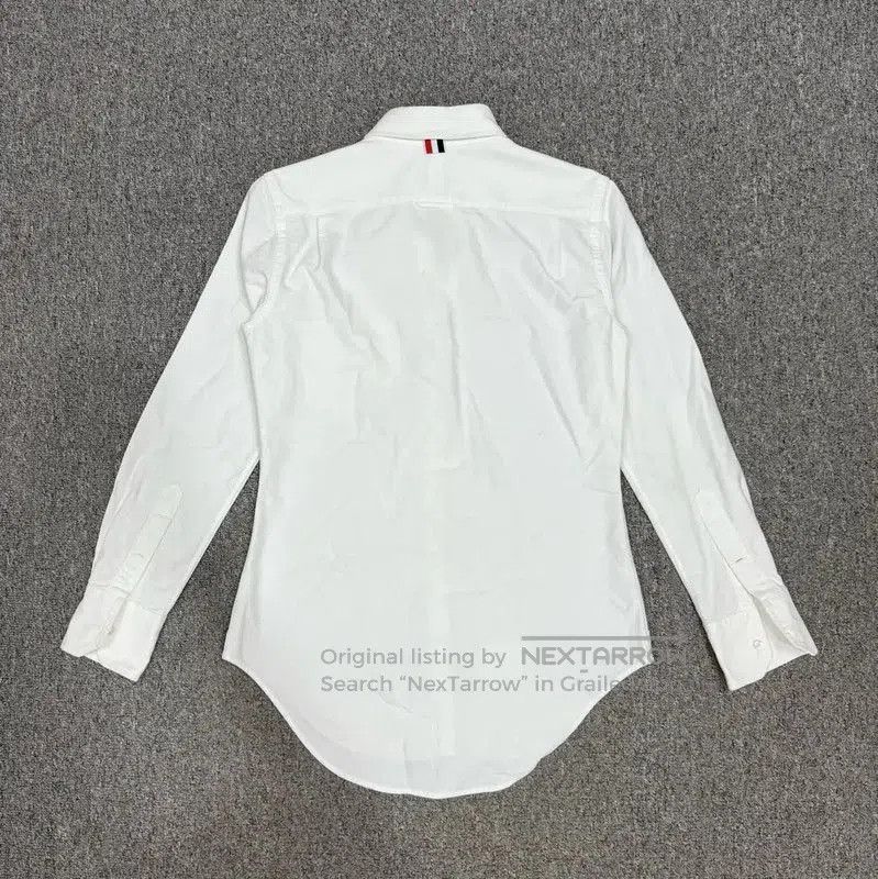 Thom Browne Thom Browne White Cotton Long Sleeve Shirt . Size US L / EU 52-54 / 3 - 3 Thumbnail