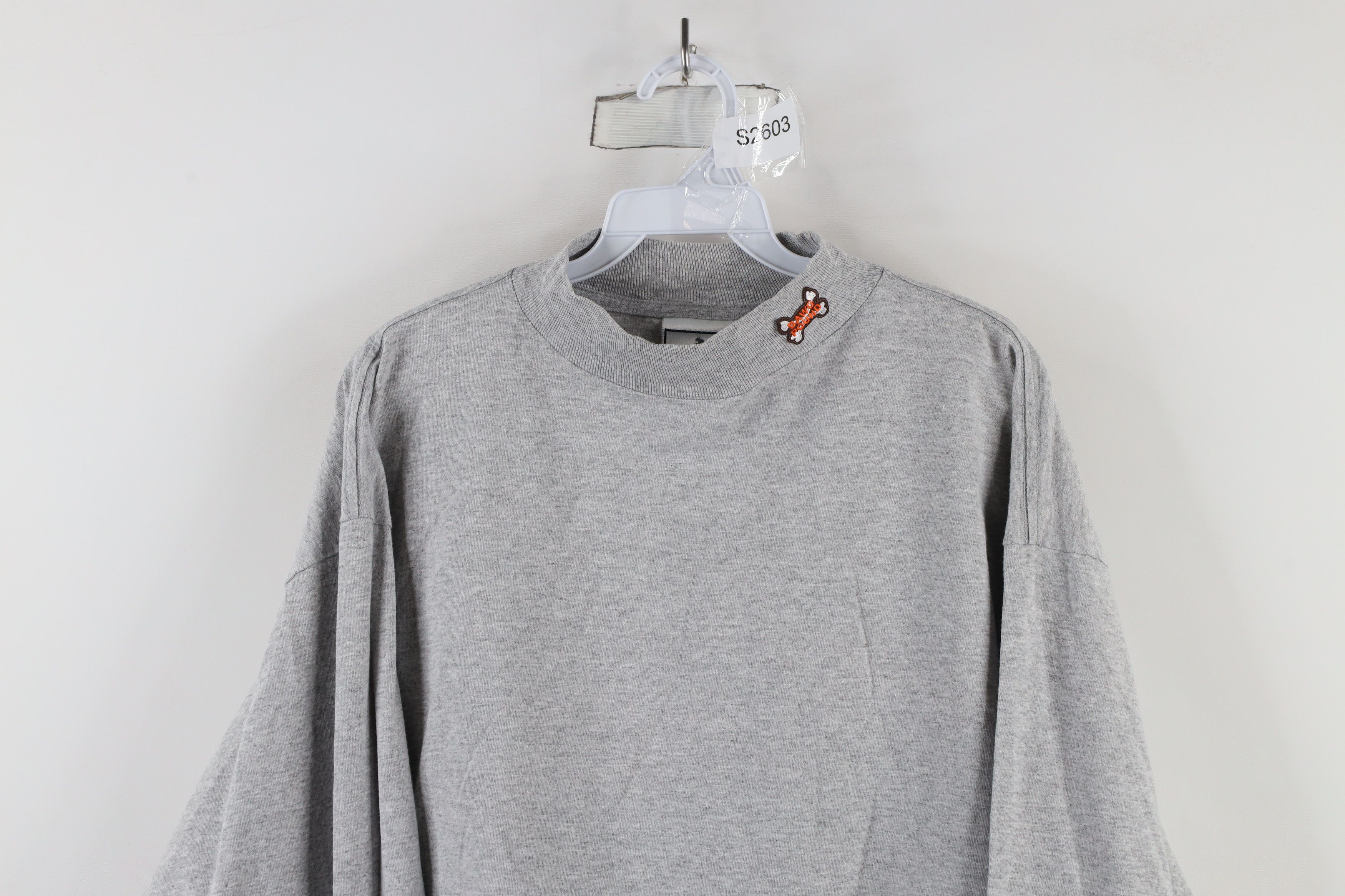 Puma × Vintage Vtg 90s Puma Cleveland Dawg Pound Mock Neck T-Shirt Gray Size US L / EU 52-54 / 3 - 2 Thumbnail
