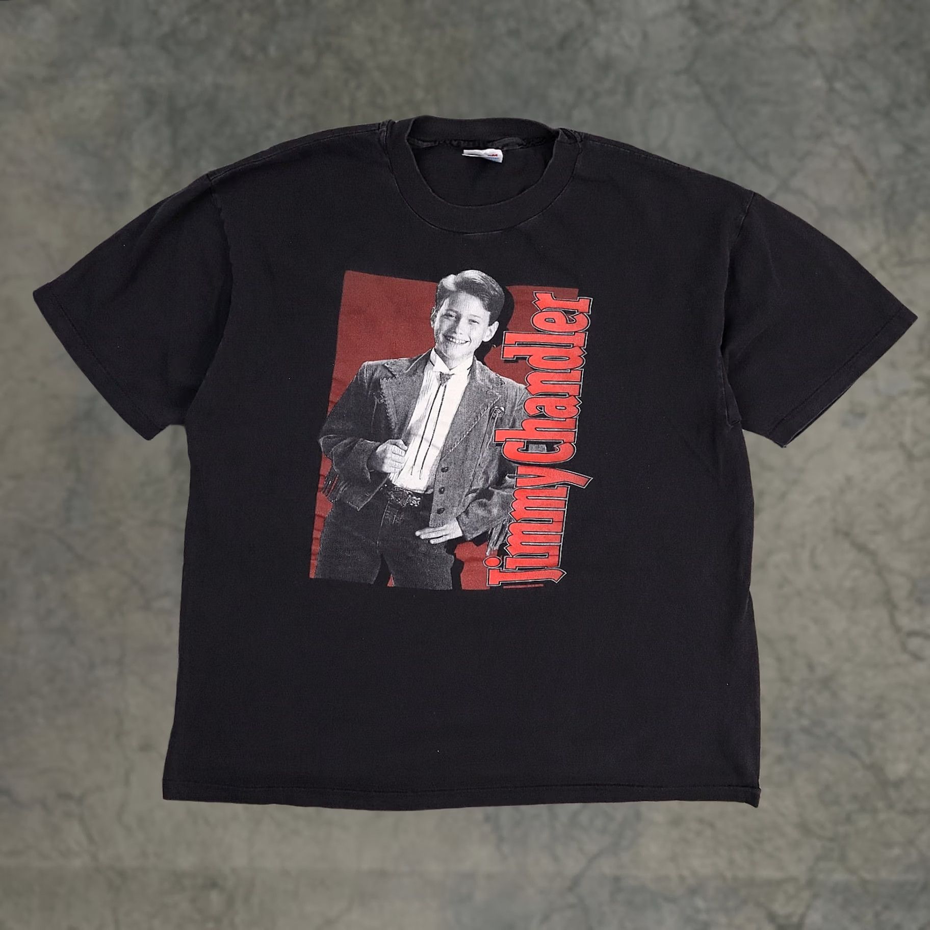 Vintage VINTAGE Jimmy Chandler T-Shirt XL Black Short Sleeve Mens Music Western USA Rare Single Stitch Size US XL / EU 56 / 4 - 1 Thumbnail