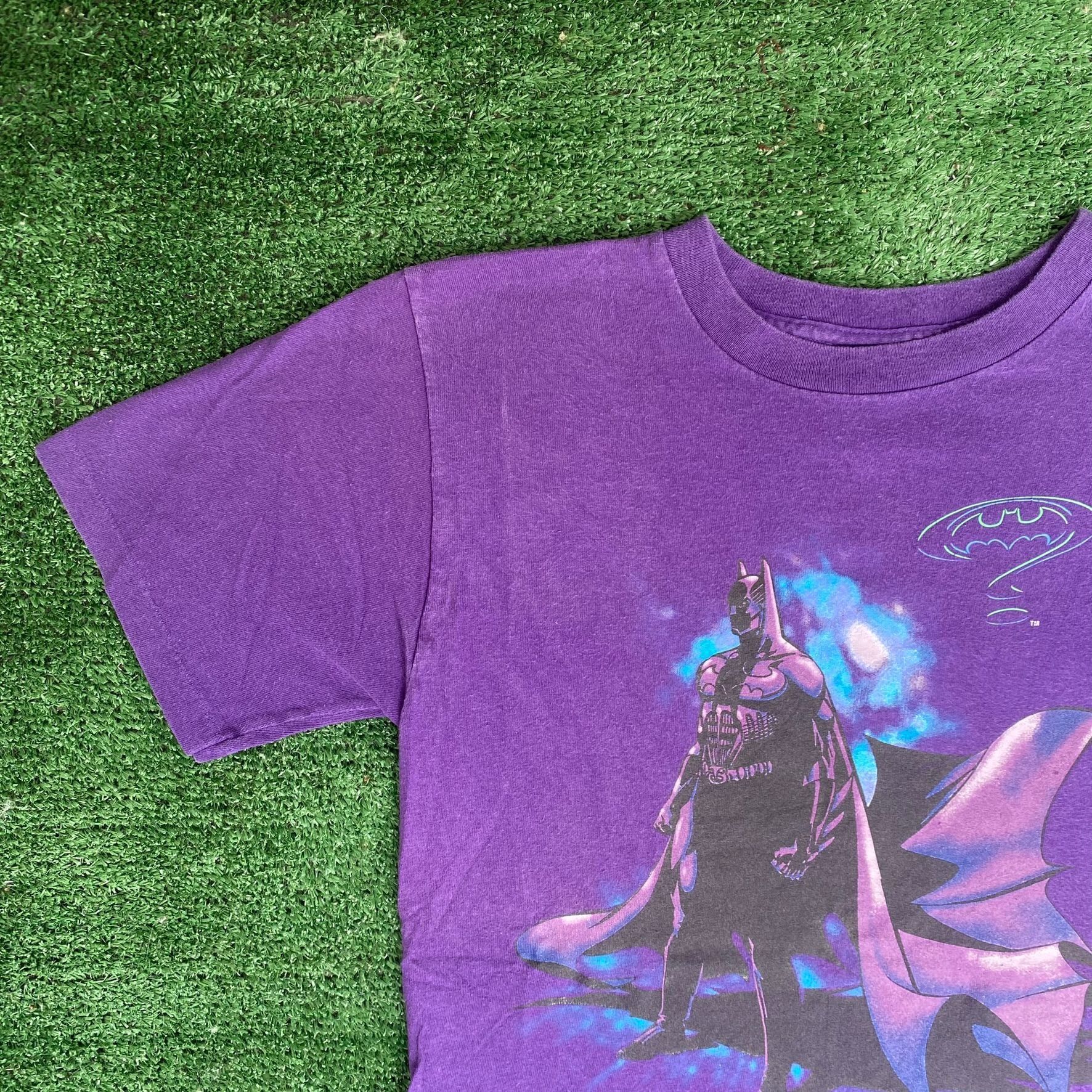 DC Comics Vintage 80s Batman Forever Shirt Single Stitch Comic Tee Size US S / EU 44-46 / 1 - 2 Thumbnail