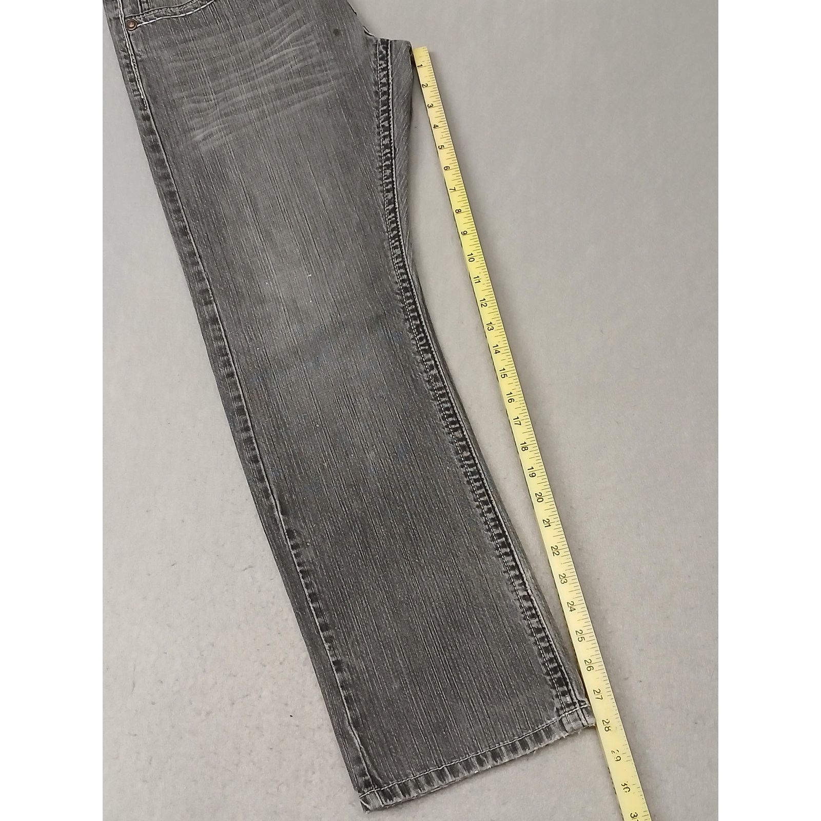 Other Royal (32x30) Mens Gray Straight Boot Cut Denim Jeans Size US 32 / EU 48 - 4 Thumbnail