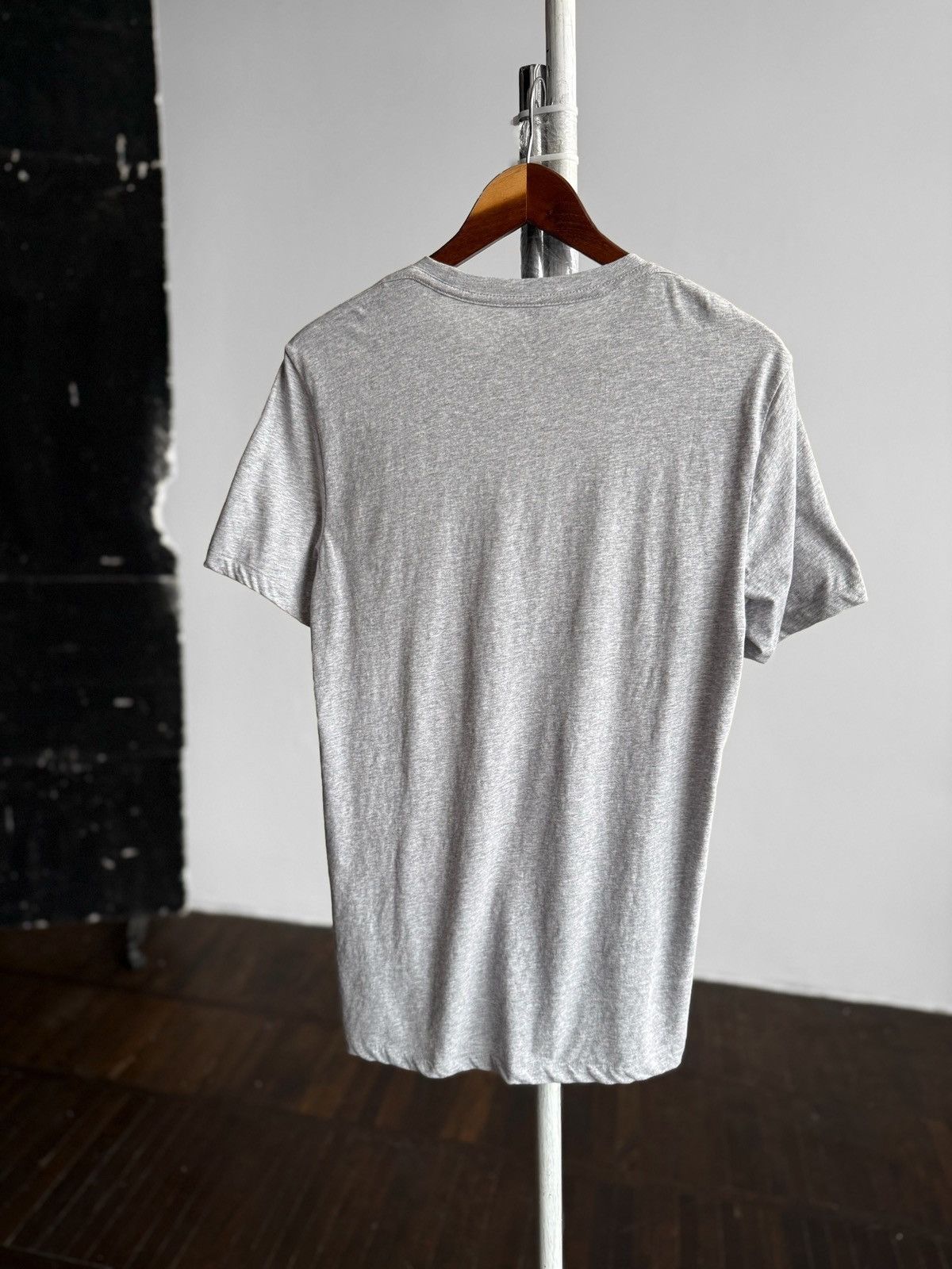 Allsaints AllSaints Mens Grey T-Shirt Ramskull Logo Minimalist Casual Size US M / EU 48-50 / 2 - 3 Thumbnail