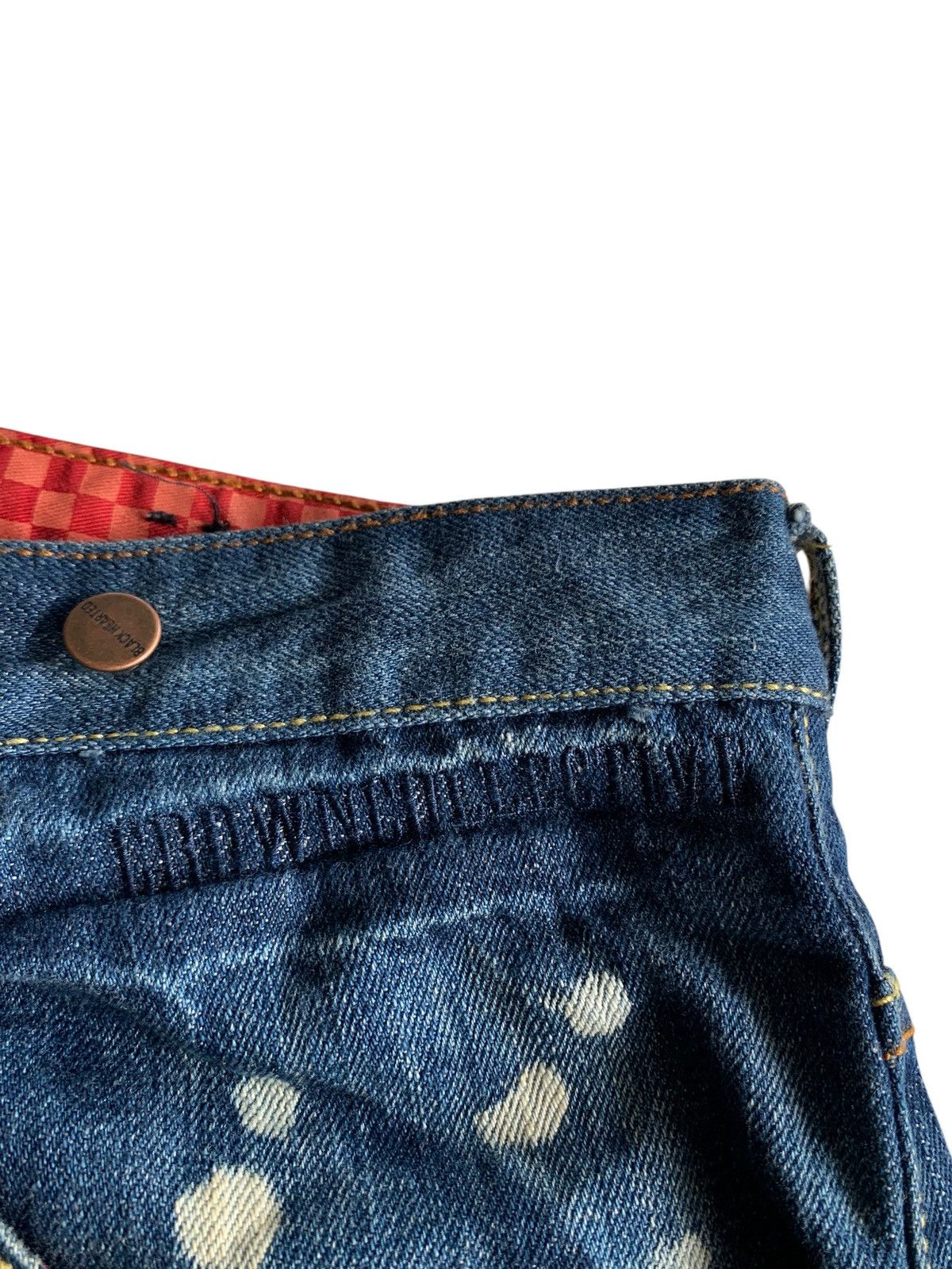 If Six Was Nine CROWN COLLECTIVE BIG SKULL PUNK JAPANESE DISTRESSED DENIM Size US 34 / EU 50 - 17 Thumbnail