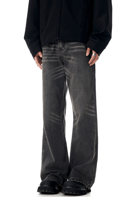 Japanese Brand × Vintage Street loose American street cleanfit straight flared jeans Size US 32 / EU 48 - 2 Thumbnail