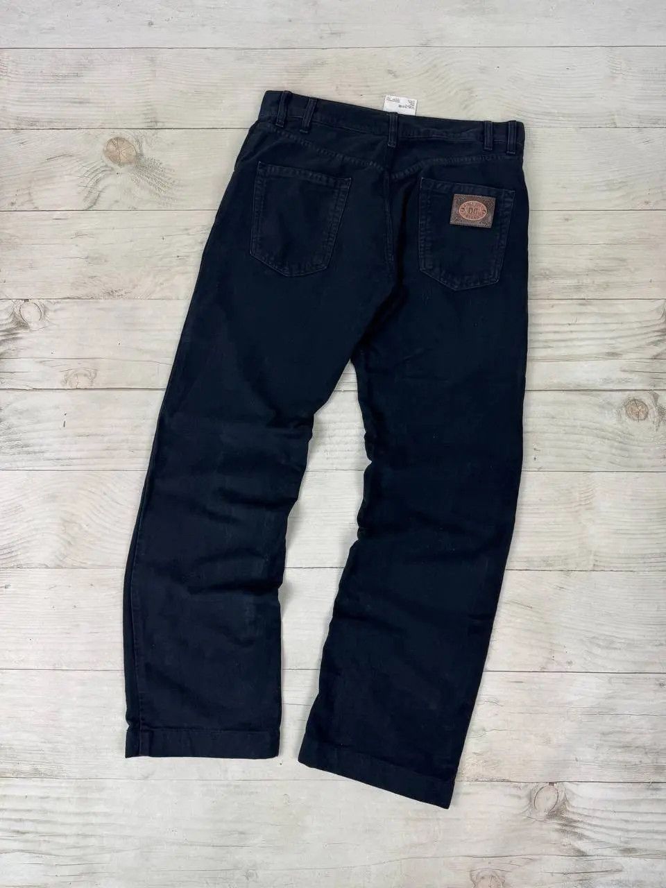 Dolce & Gabbana Vintage Dolce Gabbana Velour Metal Logo Pants Baggy Size US 32 / EU 48 - 1 Thumbnail