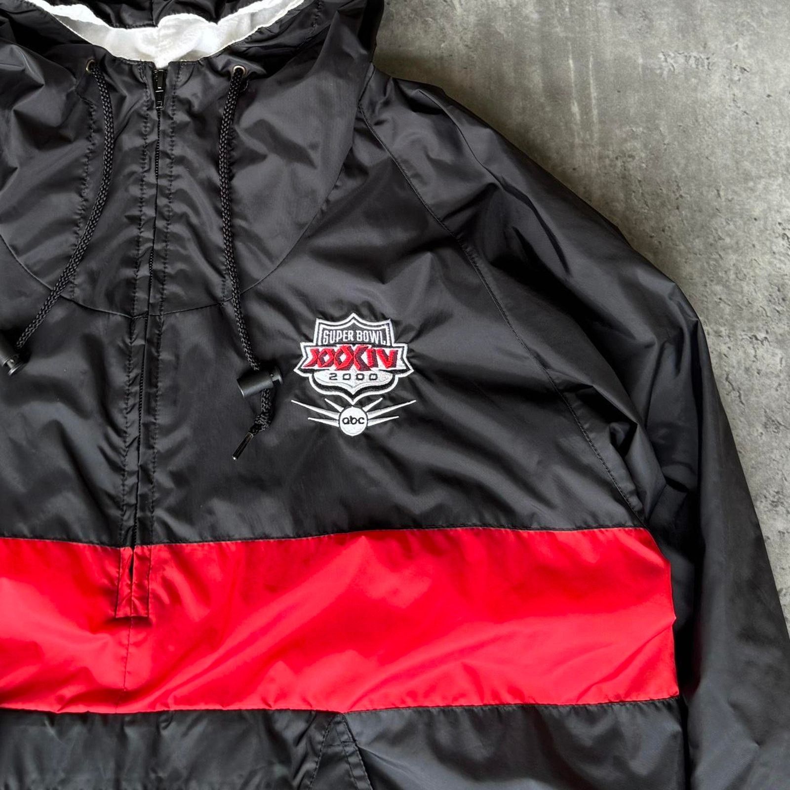NFL × Vintage Vintage NFL Super Bowl 2000 Y2K Windbreaker Jacket Size US XL / EU 56 / 4 - 2 Thumbnail