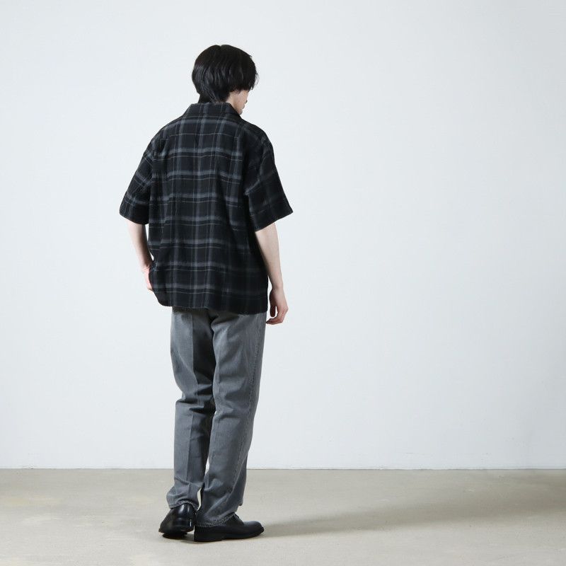 Kaptain Sunshine Kaptain Sunshine Short Sleeve Shirt - Black Plaid Size US L / EU 52-54 / 3 - 4 Thumbnail