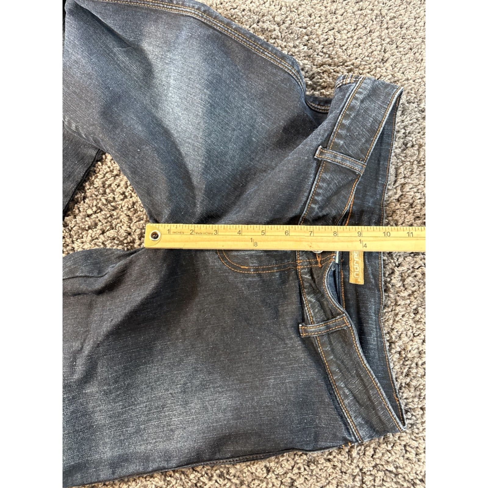Vintage VINTAGE JuoJuo Jeans Womens Flare Low Rise 34x31 Blue Dark Wash Y2K Distressed 34 Regular Men? Wait Size 24" / US 00 / IT 34 - 5 Thumbnail