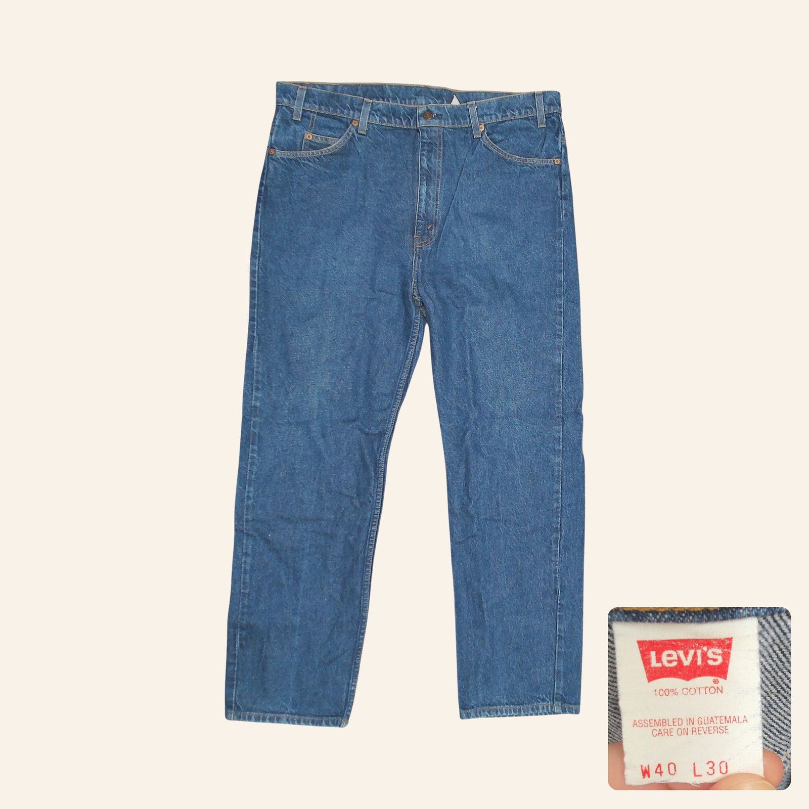 Levi's Levi's 1993 Blank Orange Tab 505 Denim Dark Wash 40x31.5 Size US 40 / EU 56 - 1 Thumbnail